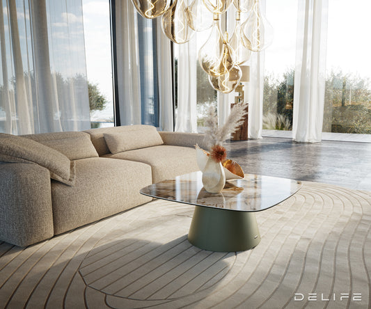 Klub stolić Edge 90x90cm, Materijal: Keramika