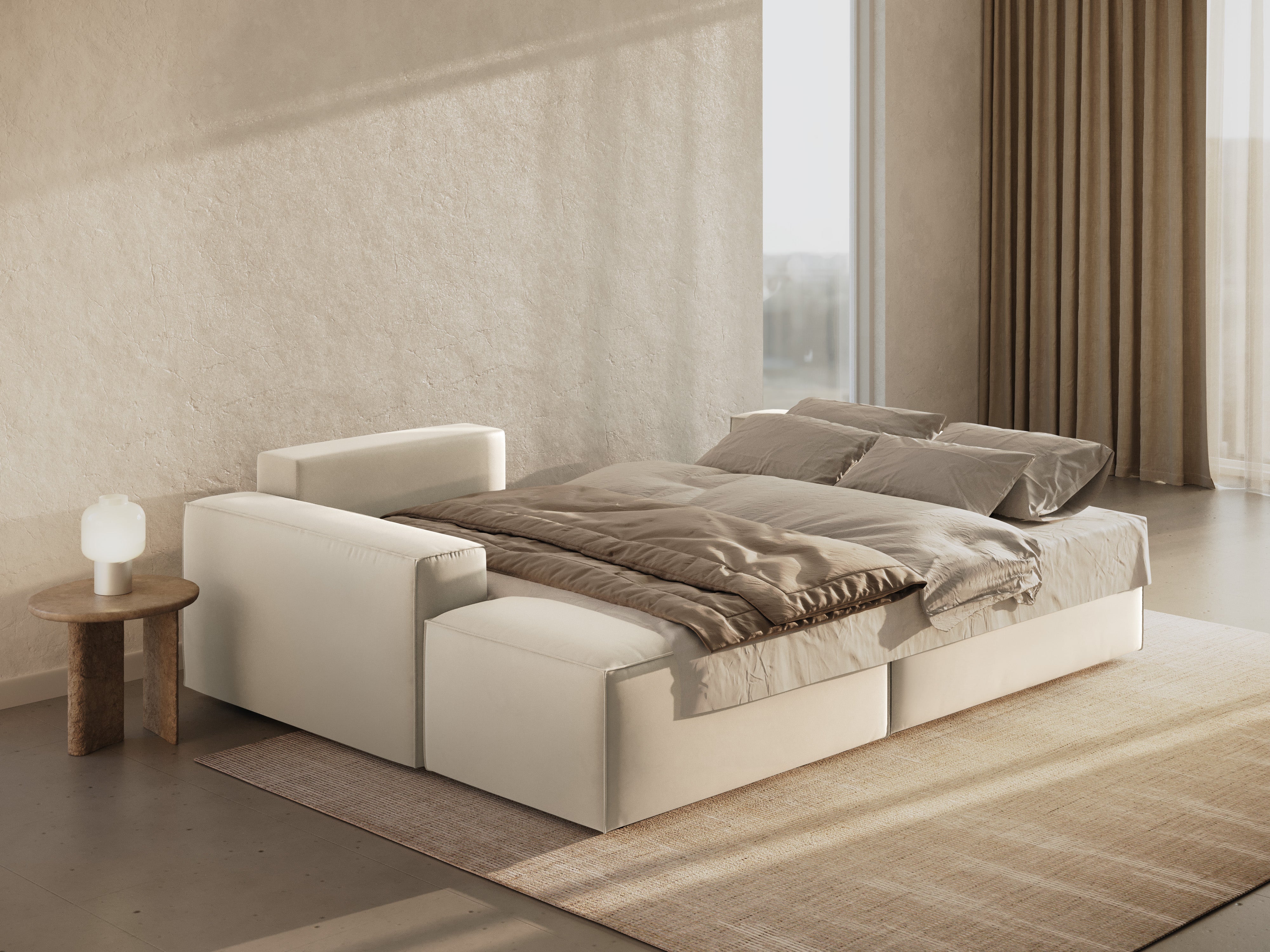 Kutna garnitura Na Razvlačenje Jodie 246x151cm, Materijal: Baršun