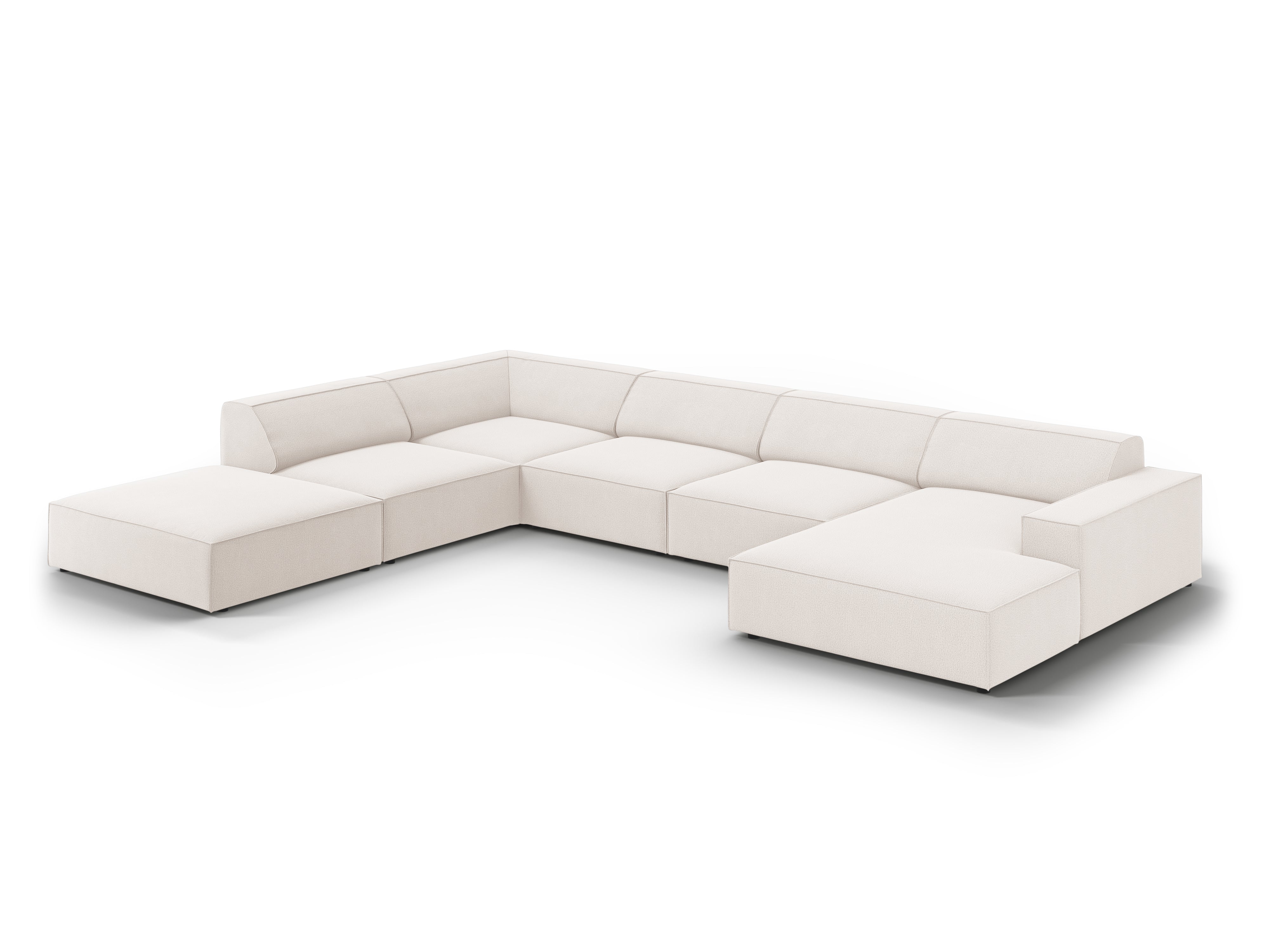 Kutna garnitura Jodie 361x258cm, Materijal: Strukturirana tkanina
