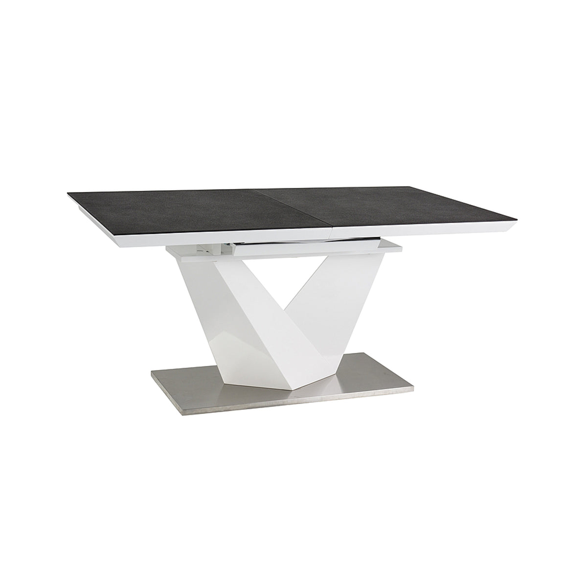 Blagovaonski stol Alaras II, Materijal: Kaljeno staklo, MDF