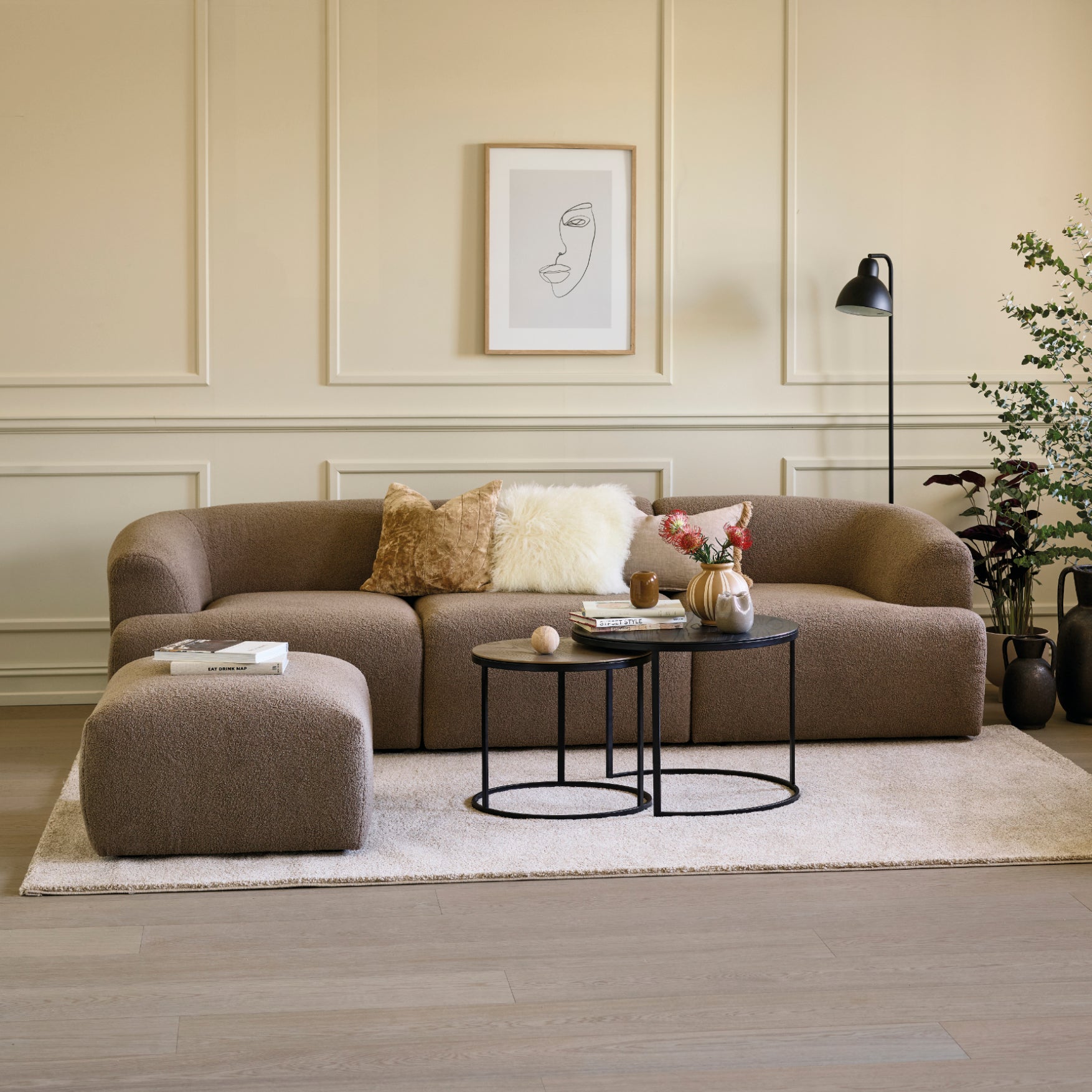 Modularna garnitura Baloo, Materijal: Mogućnost izbora