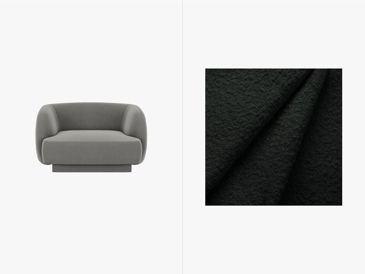 Fotelja Miley, 103x90cm, Materijal: Boucle