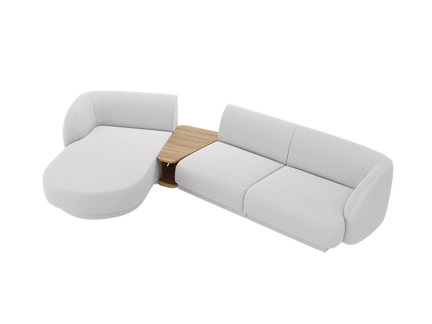 Kutna garnitura Miley 303x178cm, Materijal: Boucle