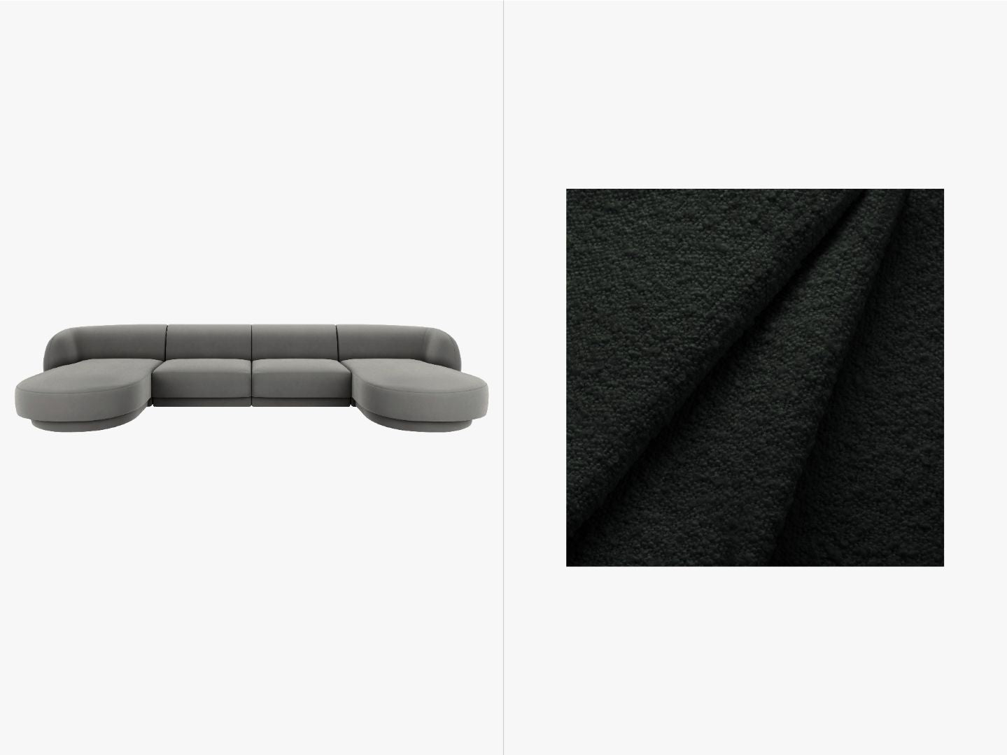 Sofa Miley Panoramic, 330x156cm, Materijal: Boucle