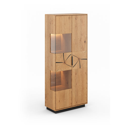 Vitrina Tirano 39x147 cm, Materijal: Masivno Drvo Hrast