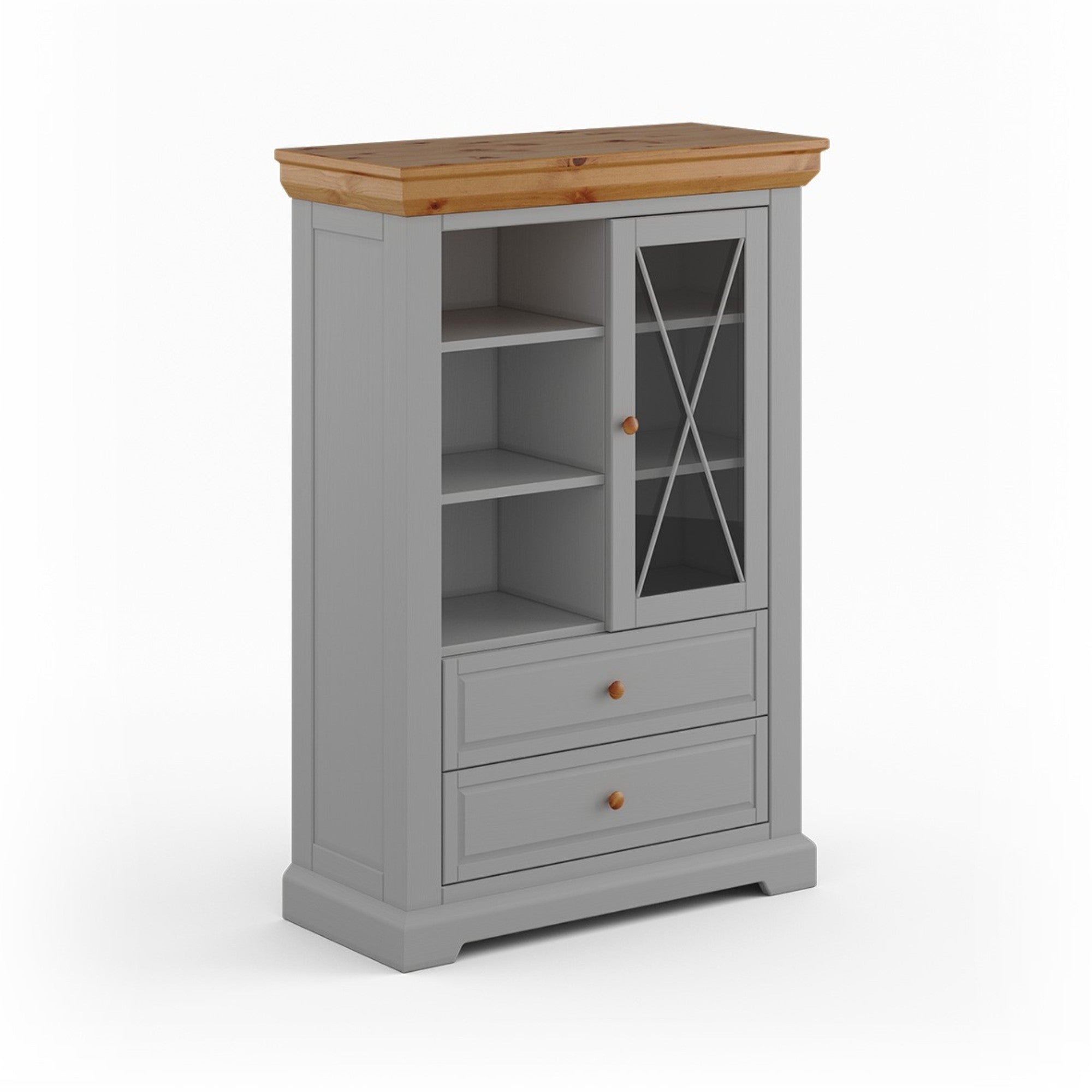 Vitrina Marone 41x139 cm, Materijal: Masivna Borovina