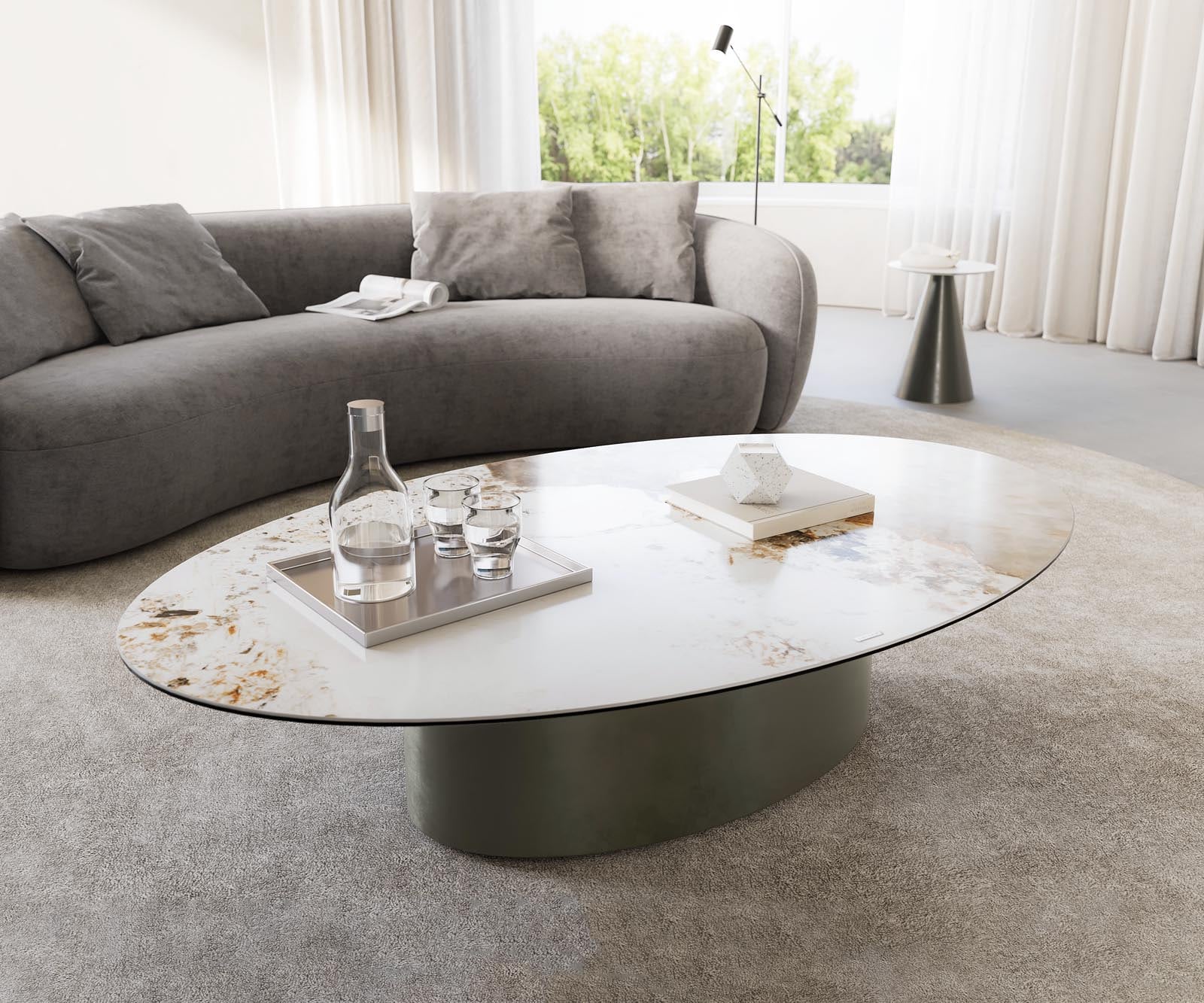 Klub stolić Casilda 150x90cm, Materijal: Keramika Laminam Minas Melange