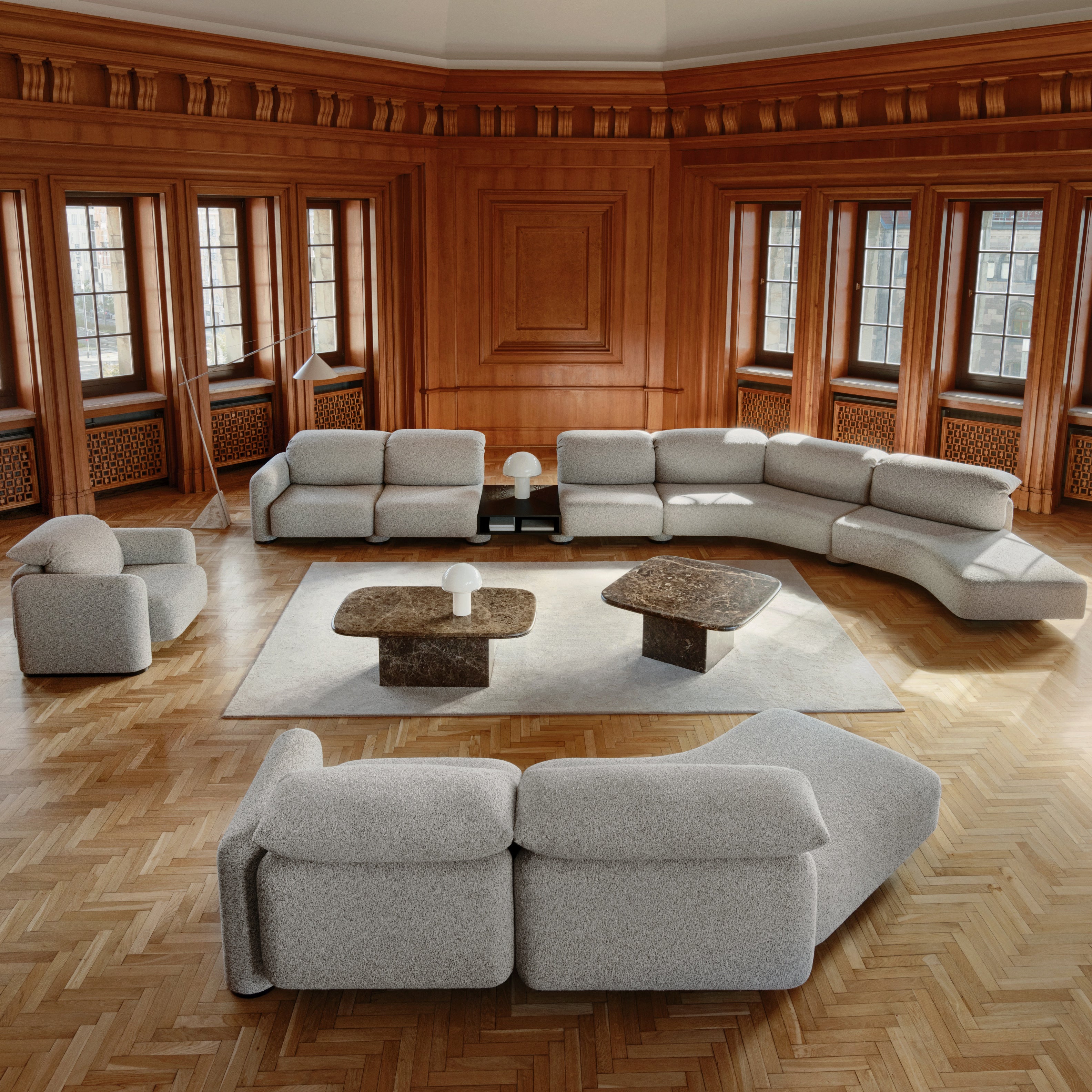 Modularna garnitura La Roche, Materijal: Mogućnost izbora