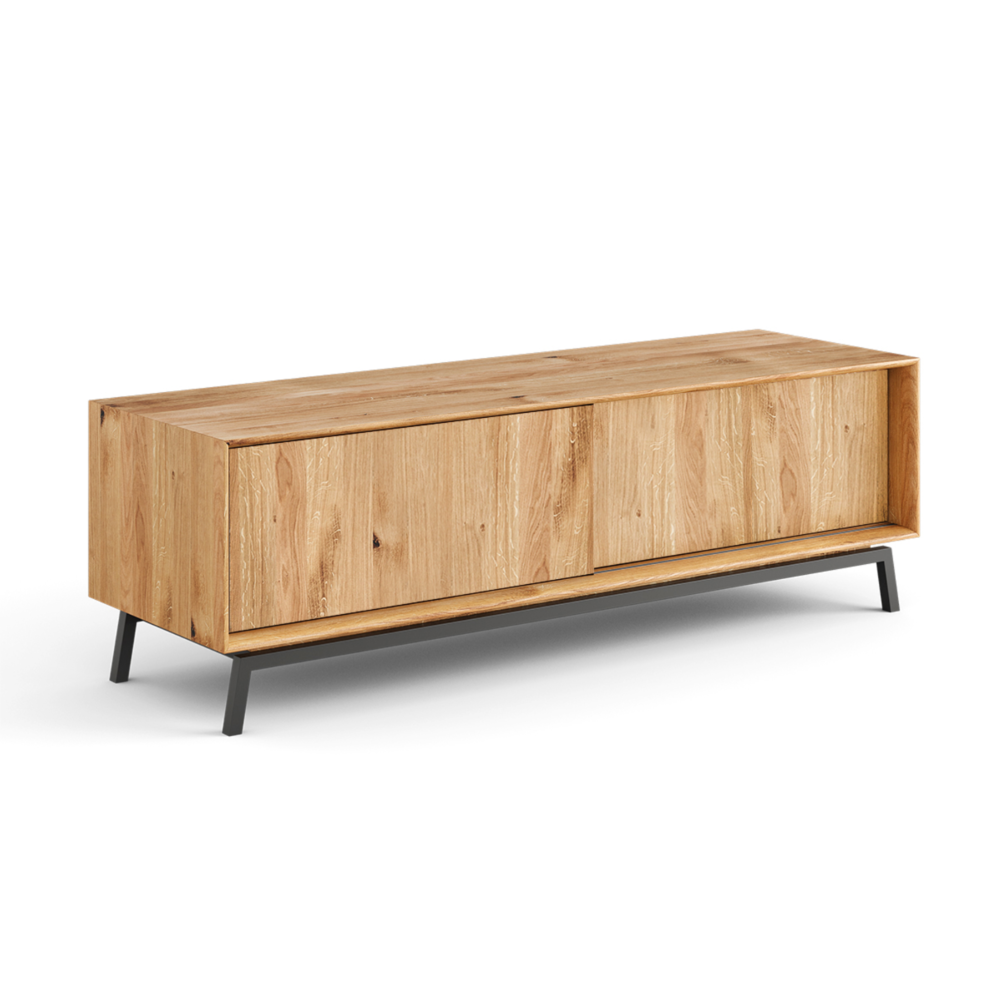 TV Komoda Modern Loft 200x50cm, Materijal: Masivno Drvo Hrast
