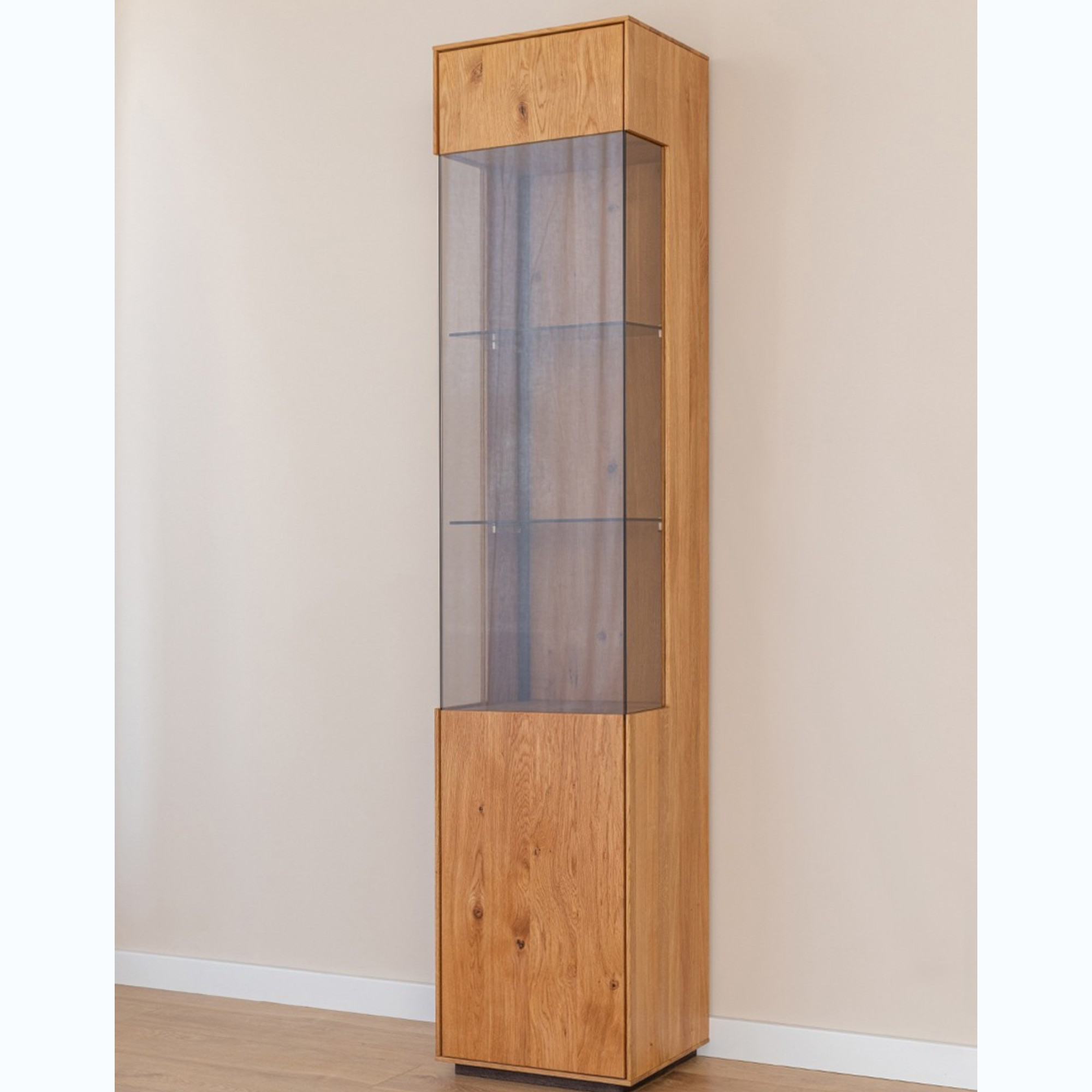 Vitrina Collodi 43x205cm, Materijal: Masivno Drvo Hrast