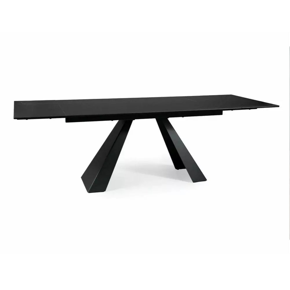 Blagovaonski stol Salvadore 160/240x90cm, Materijal: Kaljeno staklo/Keramika