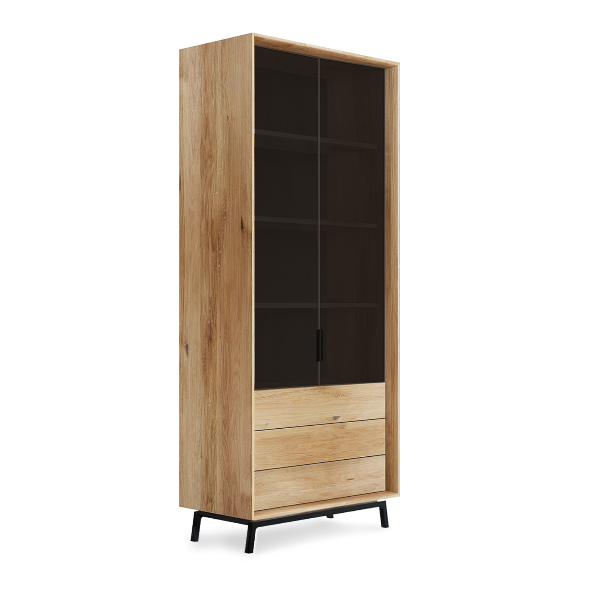 Vitrina Modern Loft 45x200cm, Materijal: Masivno Drvo Hrast