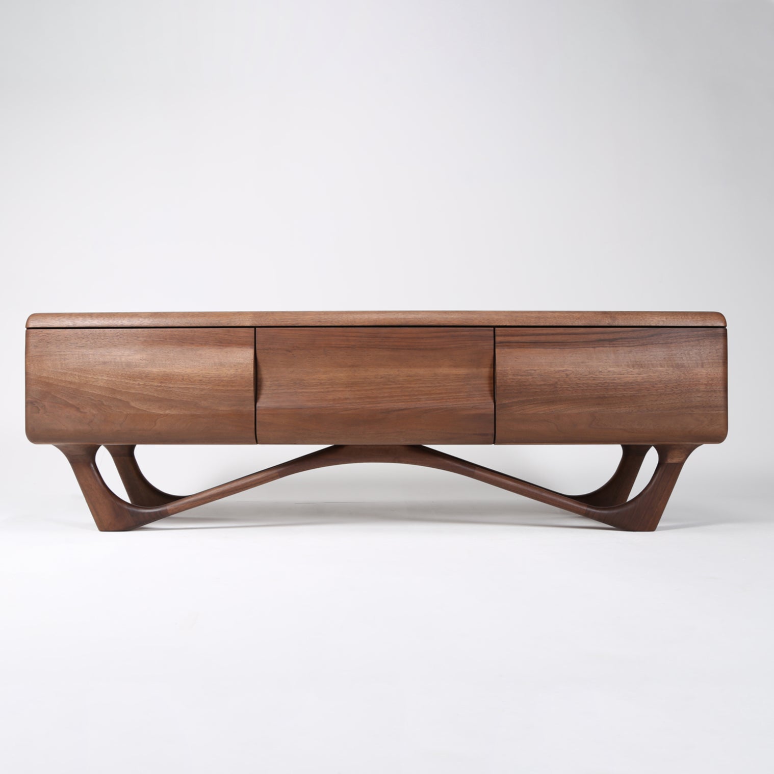 Tv Komoda Antoni 160x45cm, Materijal: Puno drvo Orah