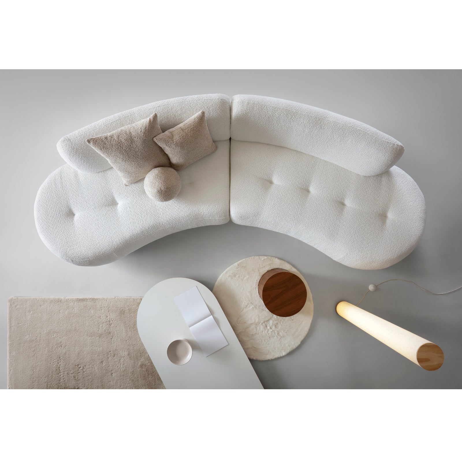 Modularna garnitura Gio, Materijal: Mogućnost izbora