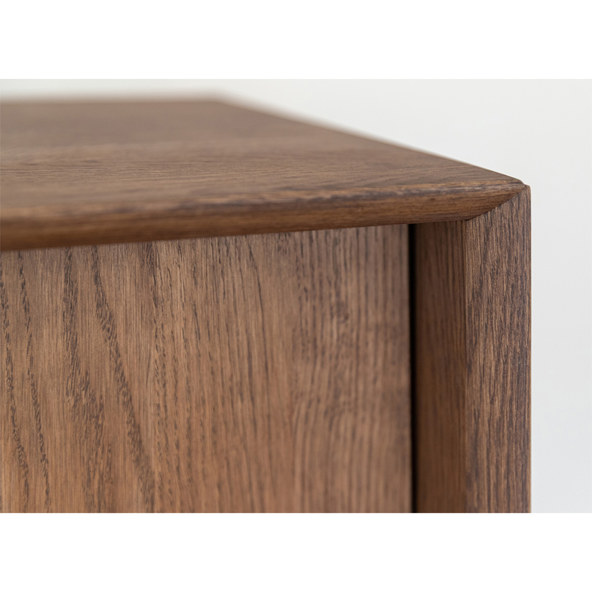 TV Komoda Modern Loft 200x50cm Sa Staklom, Materijal: Masivno Drvo Hrast