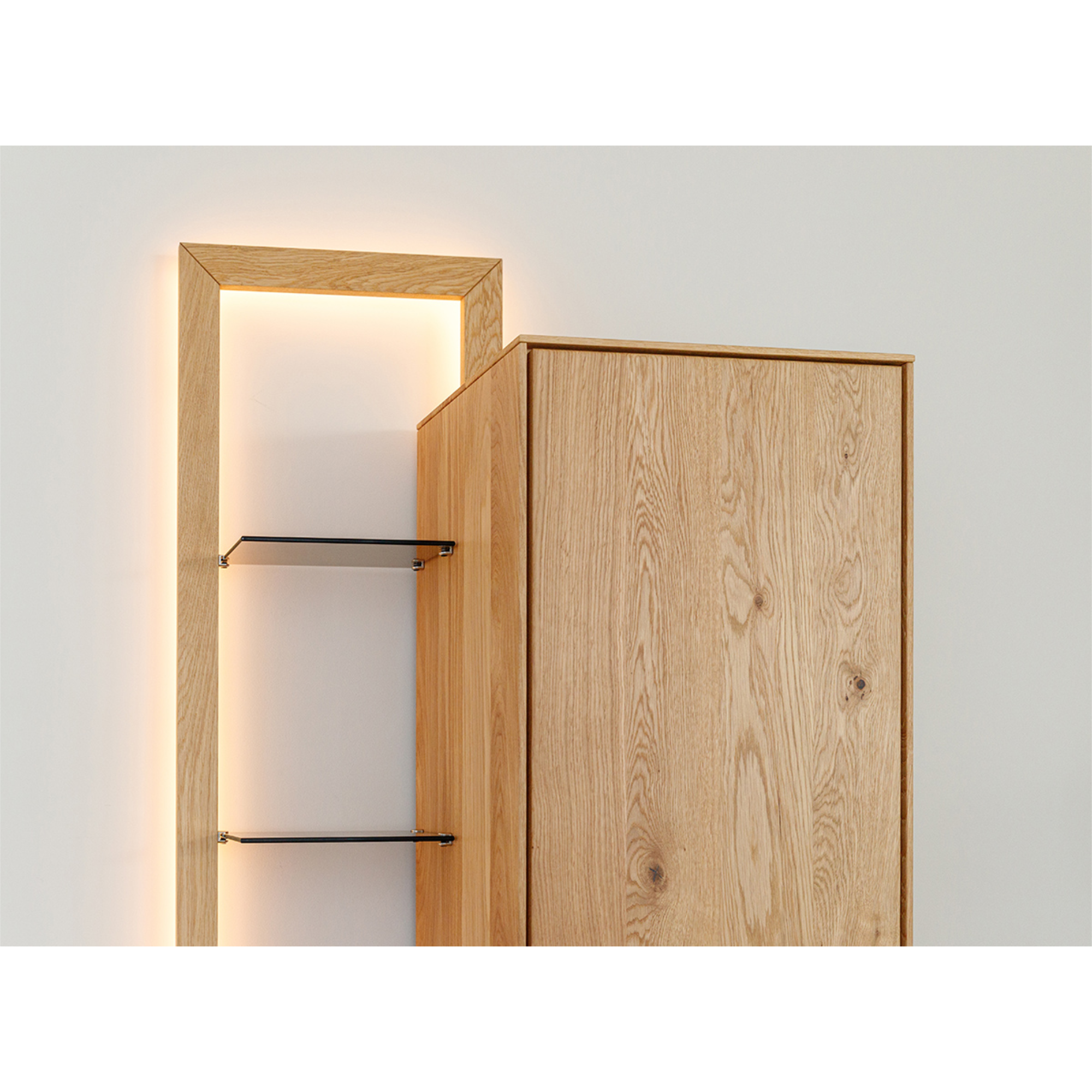 Vitrina Collodi 73x195cm, Materijal: Masivno Drvo Hrast