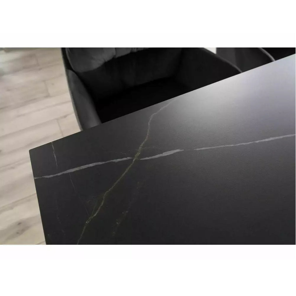 Blagovaonski stol Salvadore 160/240x90cm, Materijal: Kaljeno staklo/Keramika