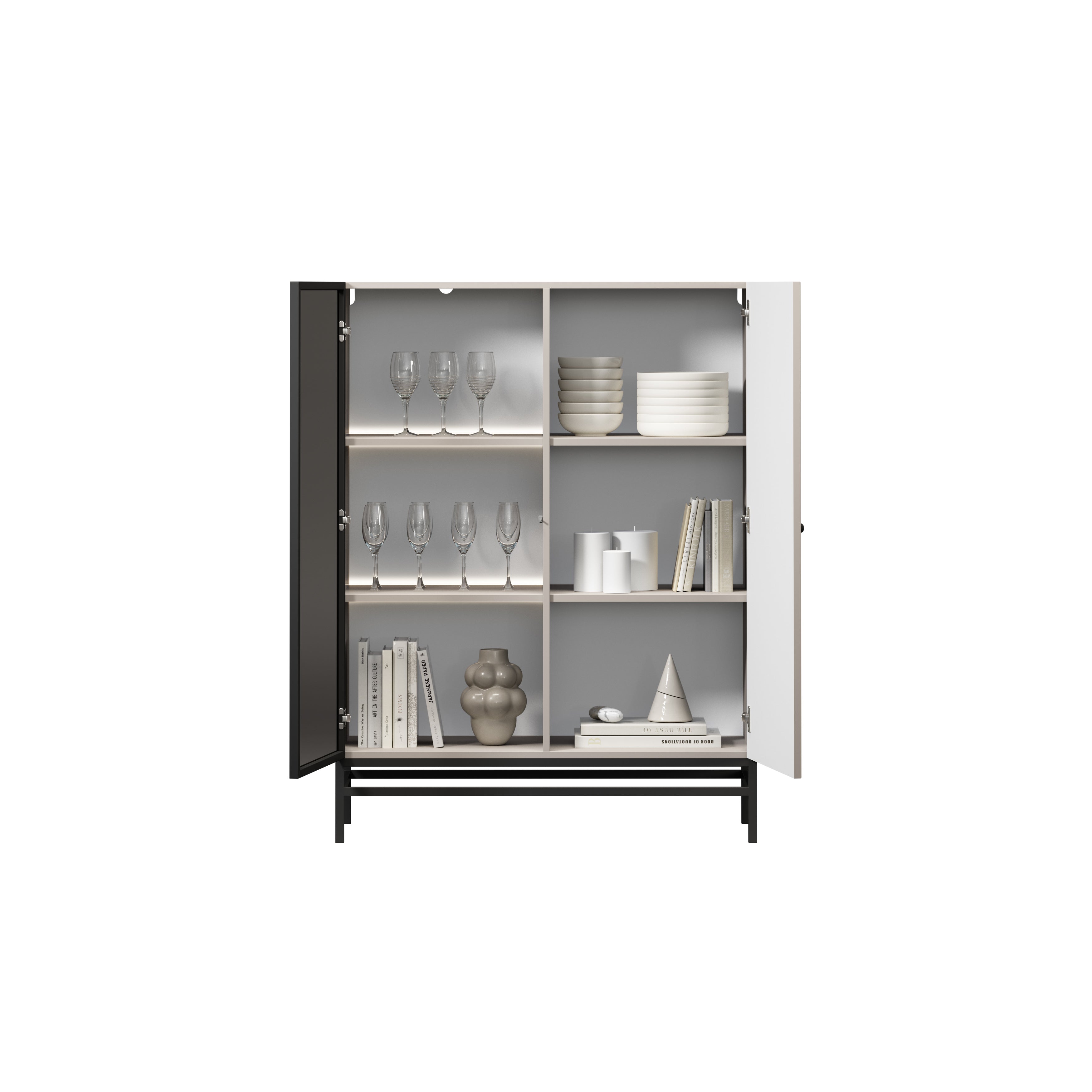 Vitrina Lorini 100x45cm, Materijal: MDF