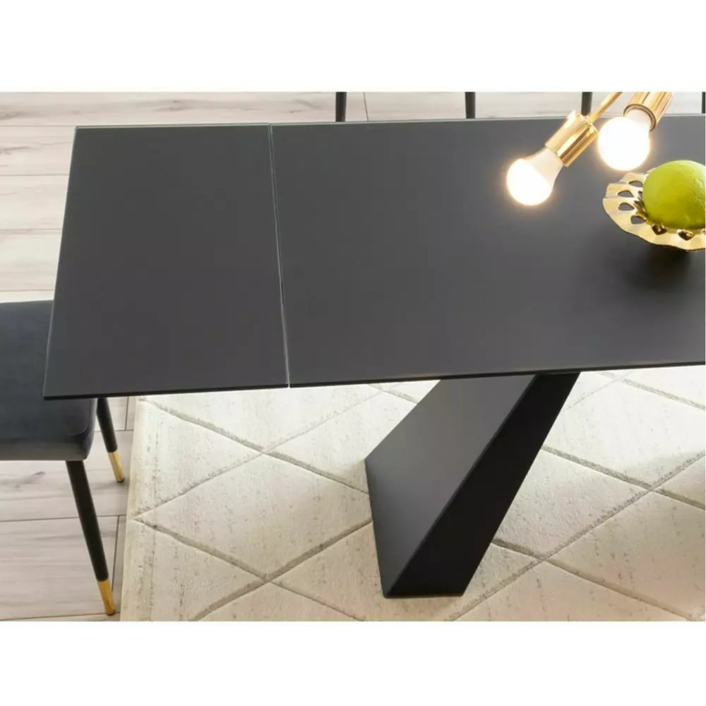 Blagovaonski stol Salvadore 160/240x90cm, Materijal: Kaljeno staklo