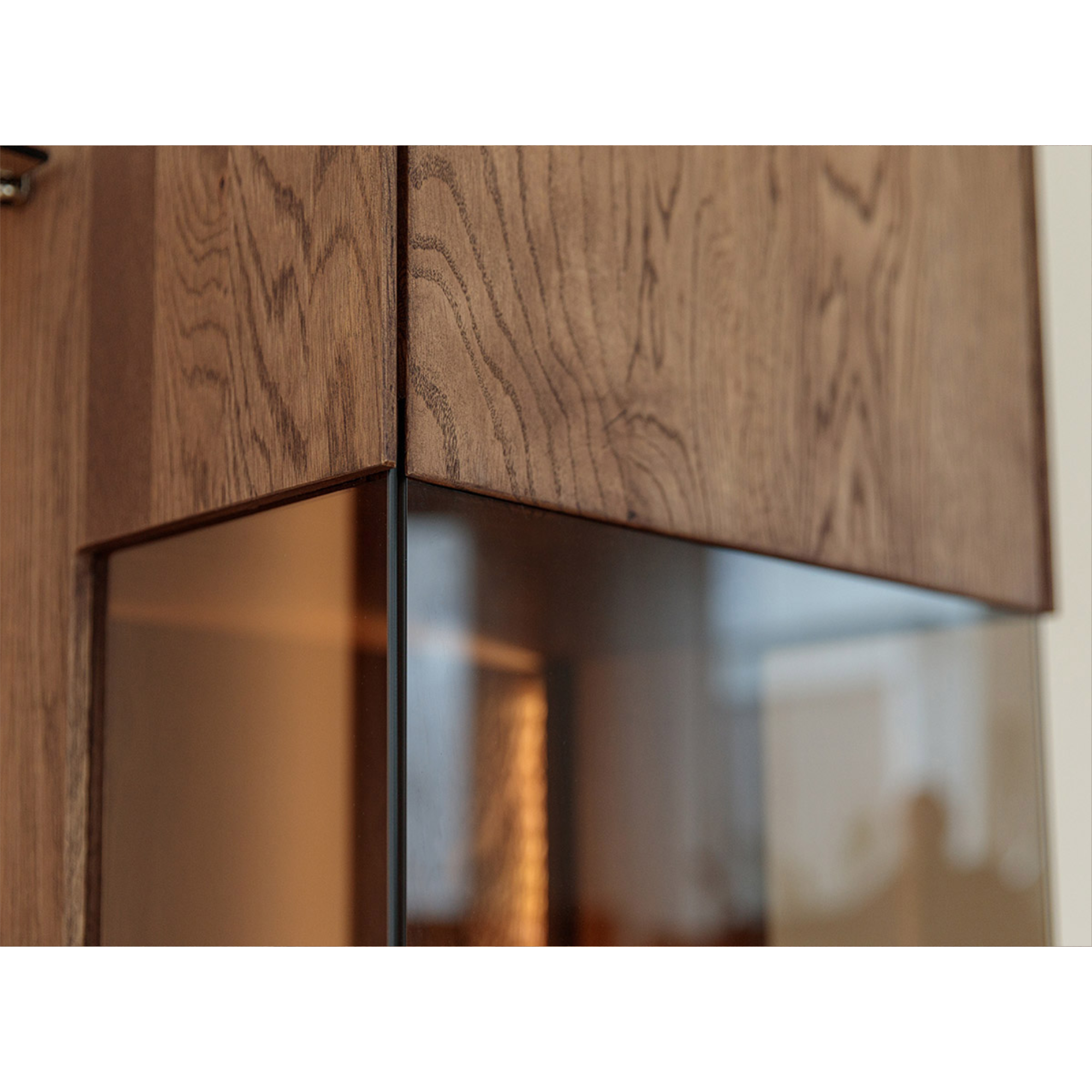 Vitrina Collodi 43x205cm, Materijal: Masivno Drvo Hrast