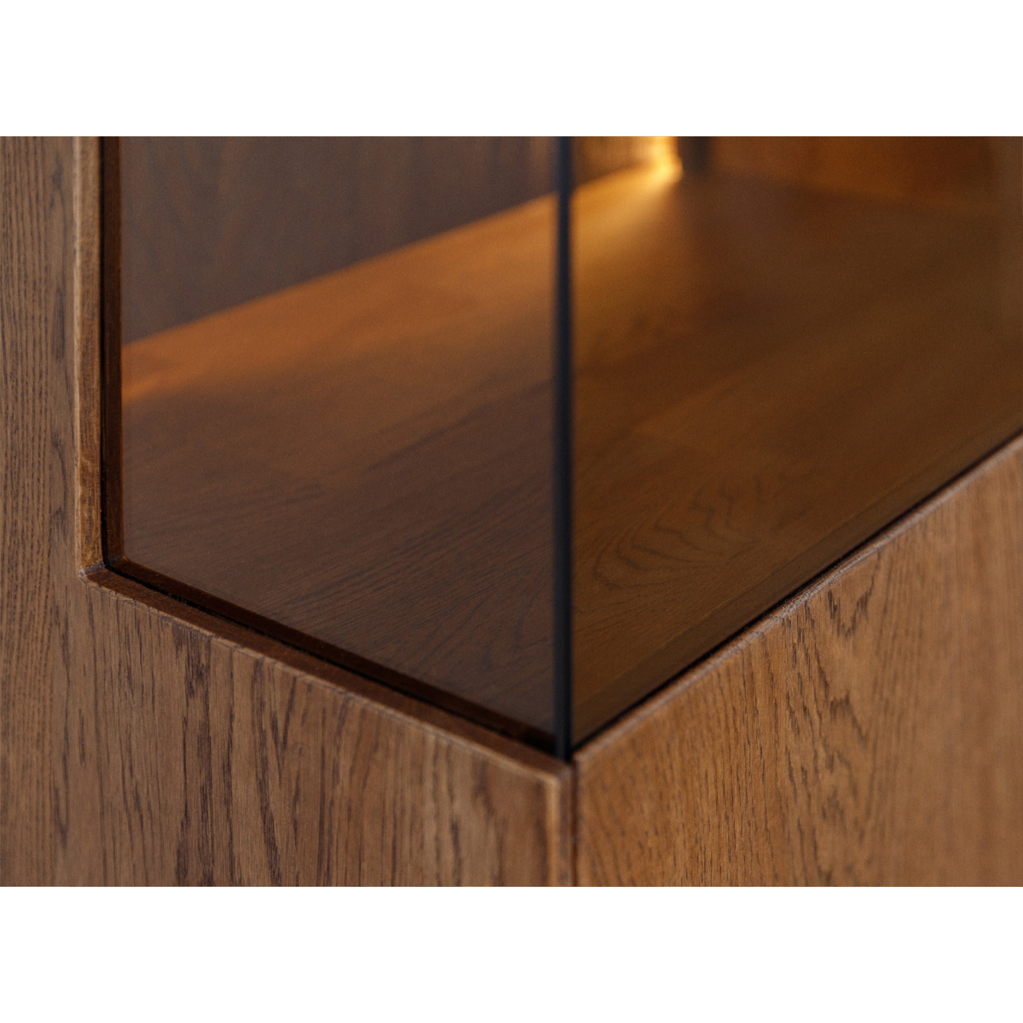 Vitrina Collodi 135x115cm, Materijal: Masivno Drvo Hrast