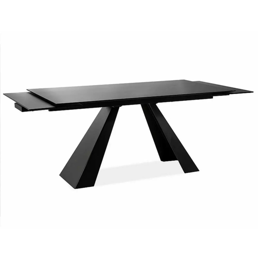 Blagovaonski stol Salvadore 160/240x90cm, Materijal: Kaljeno staklo