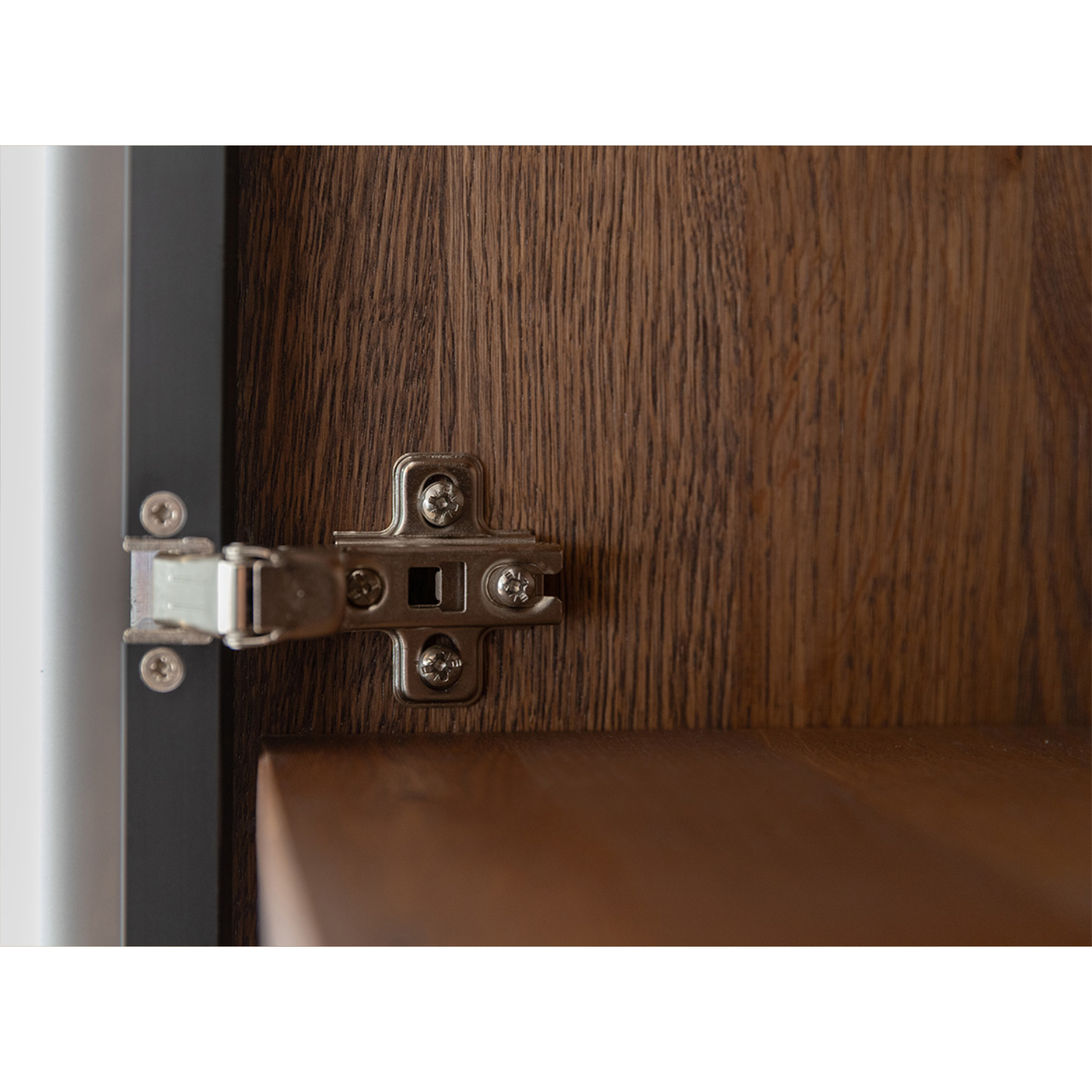 Komoda Modern Loft 101x45cm Sa Staklom, Materijal: Masivno Drvo Hrast