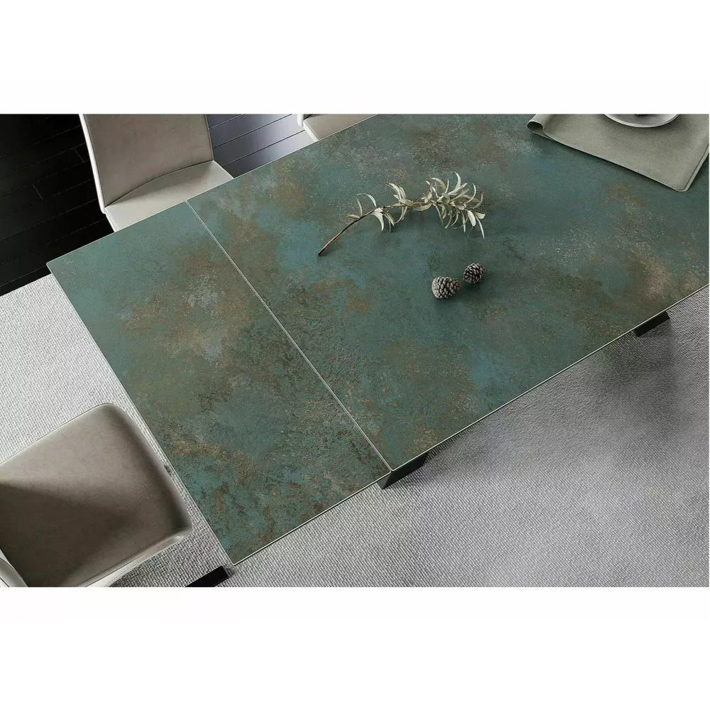 Blagovaonski stol Salvadore 160/240x90cm, Materijal: Kaljeno staklo/Keramika