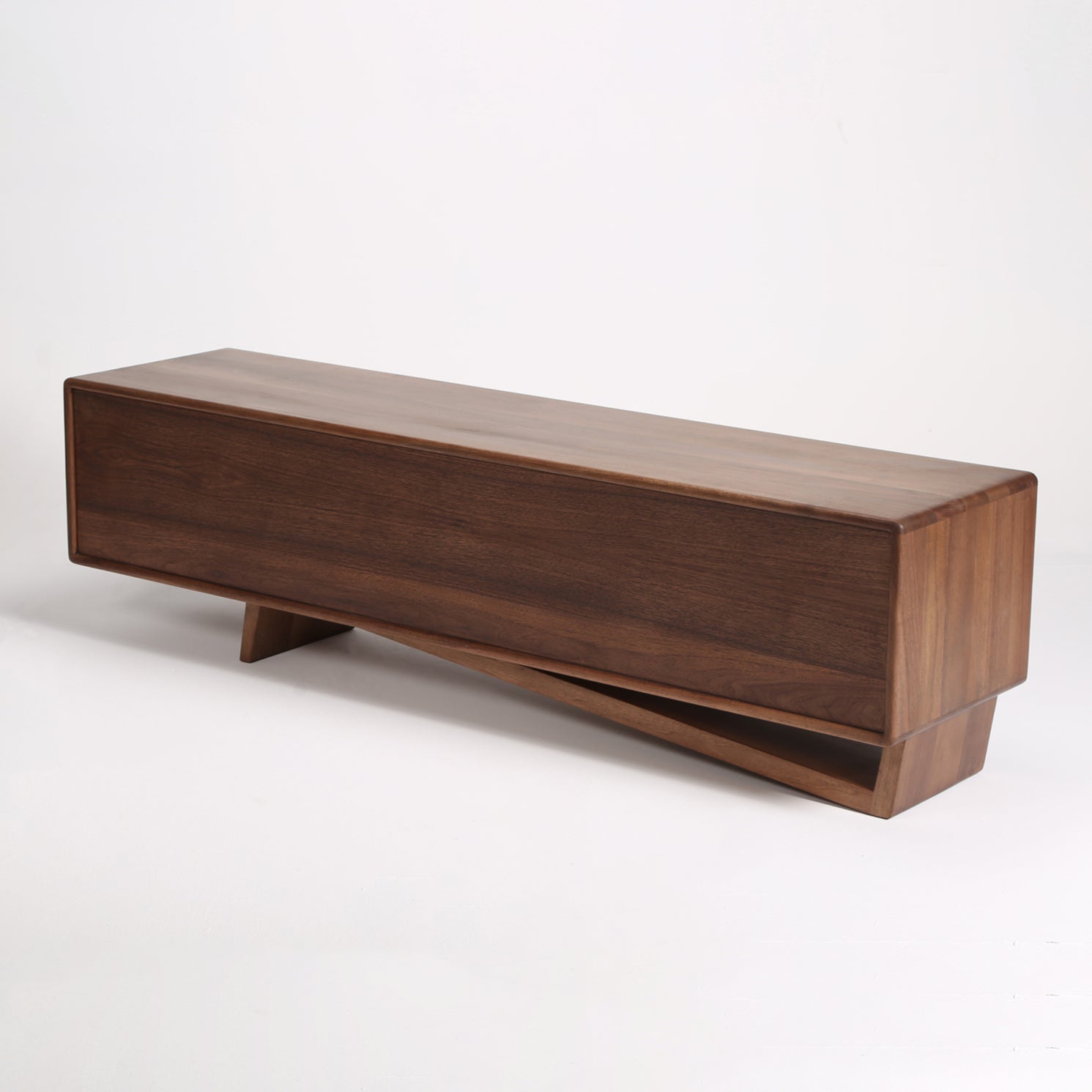 Tv Komoda Linea 180x44.5cm, Materijal: Puno drvo Orah