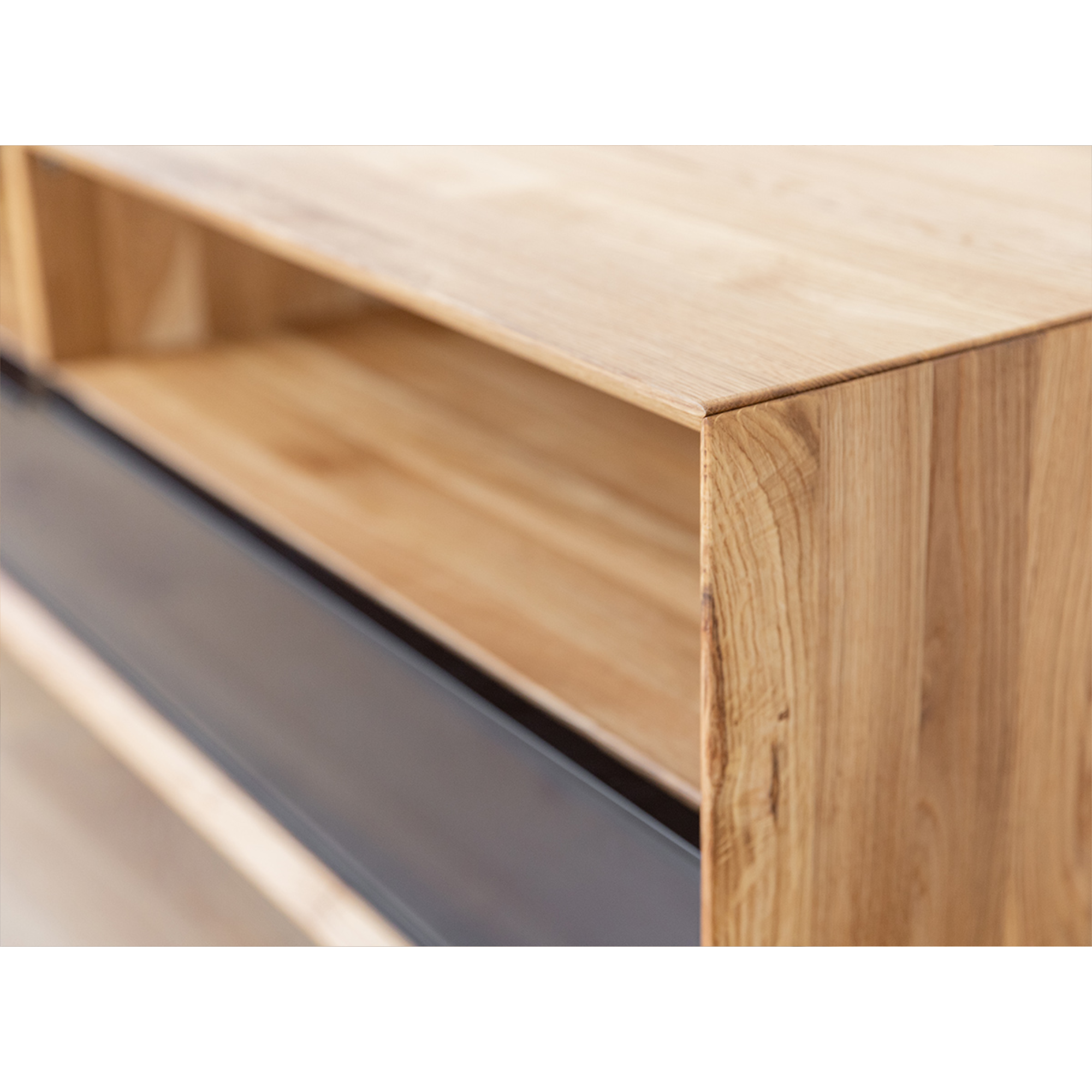 TV Komoda Modern Loft  160x50cm, Materijal: Masivno Drvo Hrast