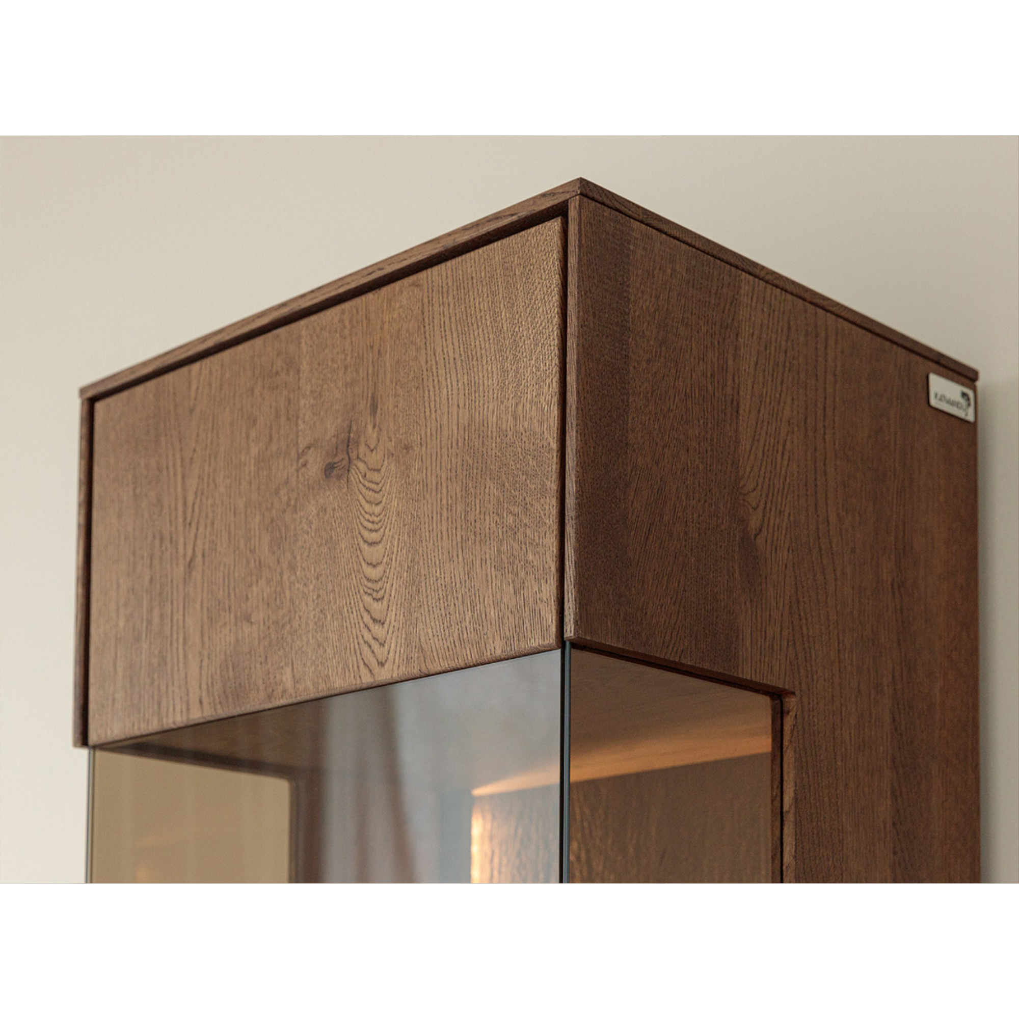 Vitrina Collodi 43x205cm, Materijal: Masivno Drvo Hrast