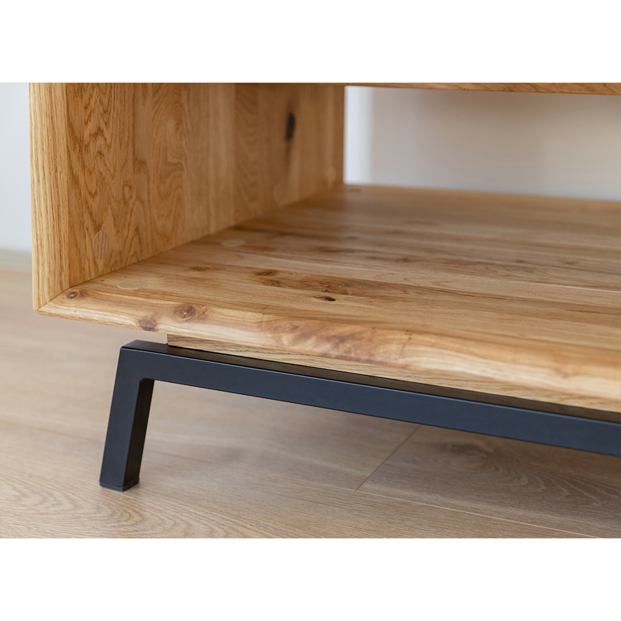 Klub stolić Modern Loft 100,50x60cm, Materijal: Masivno Drvo Hrast