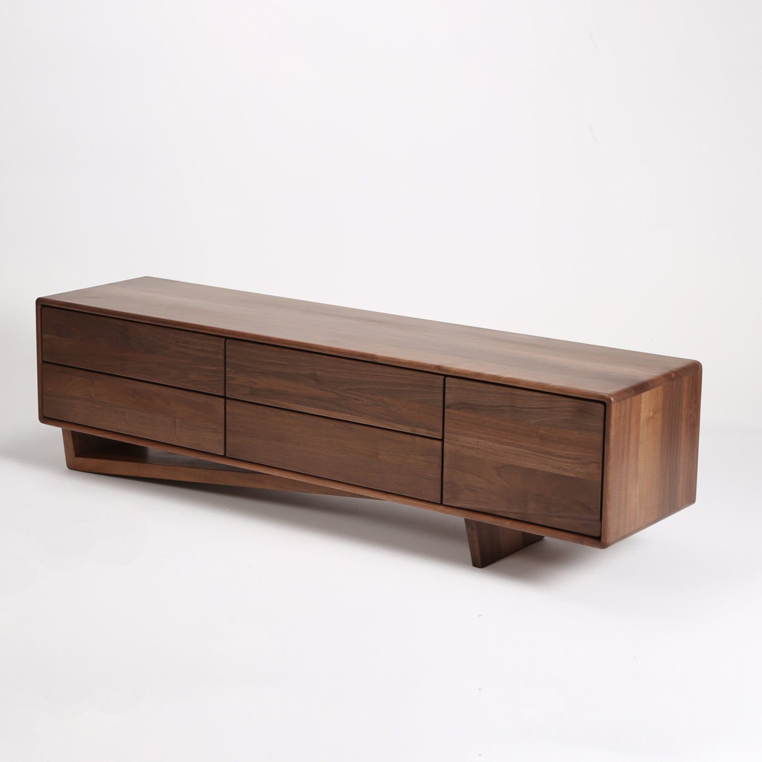 Tv Komoda Linea 180x44.5cm, Materijal: Puno drvo Orah