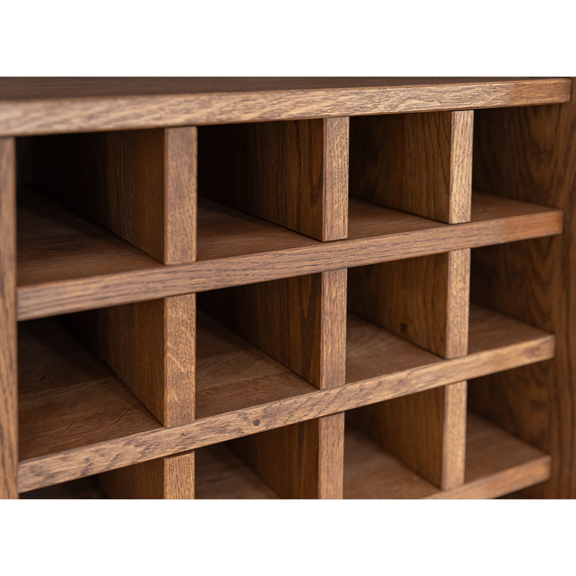 Komoda Modern Loft 101x45cm Sa Staklom, Materijal: Masivno Drvo Hrast