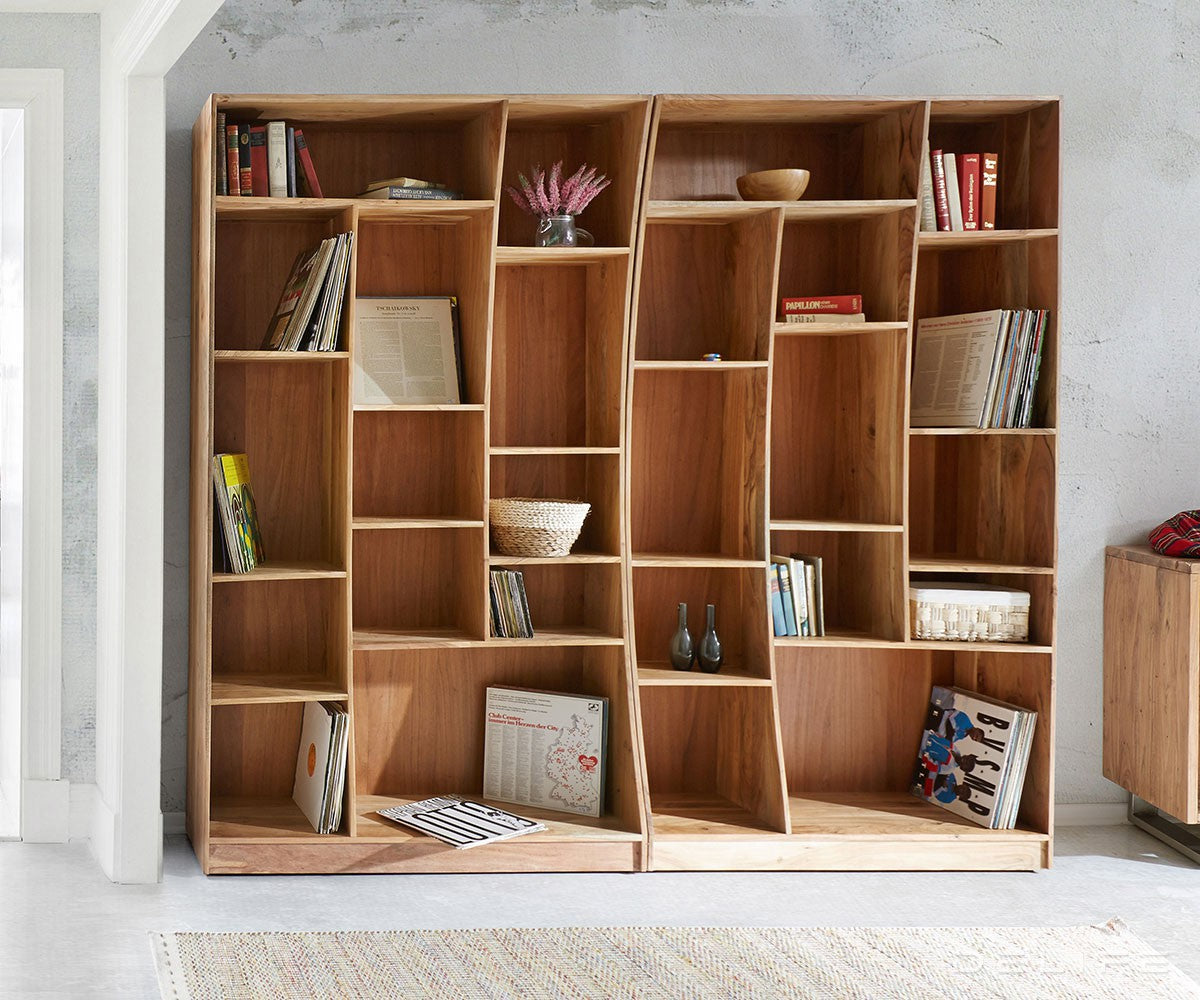 Poličar Live-Edge 120cm, lijevo, Materijal: Bagrem