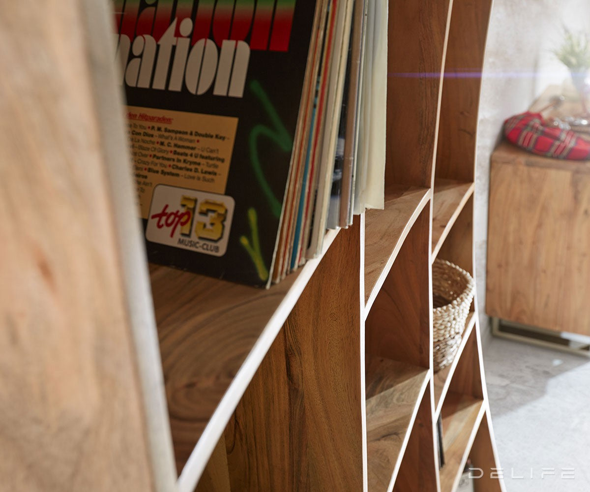 Poličar Live-Edge 120cm, lijevo, Materijal: Bagrem