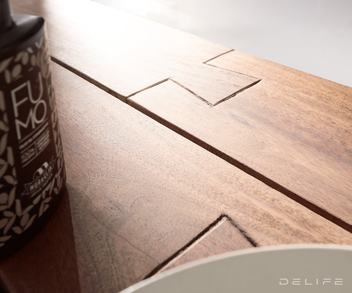 Barski stol Blokk 165x60cm, Materijal: Bagrem