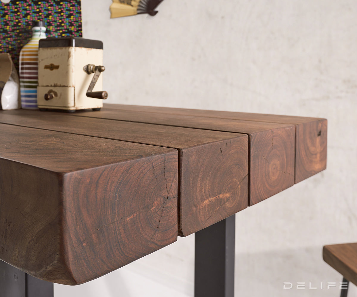 Barski stol Blokk 165x60cm, Materijal: Bagrem