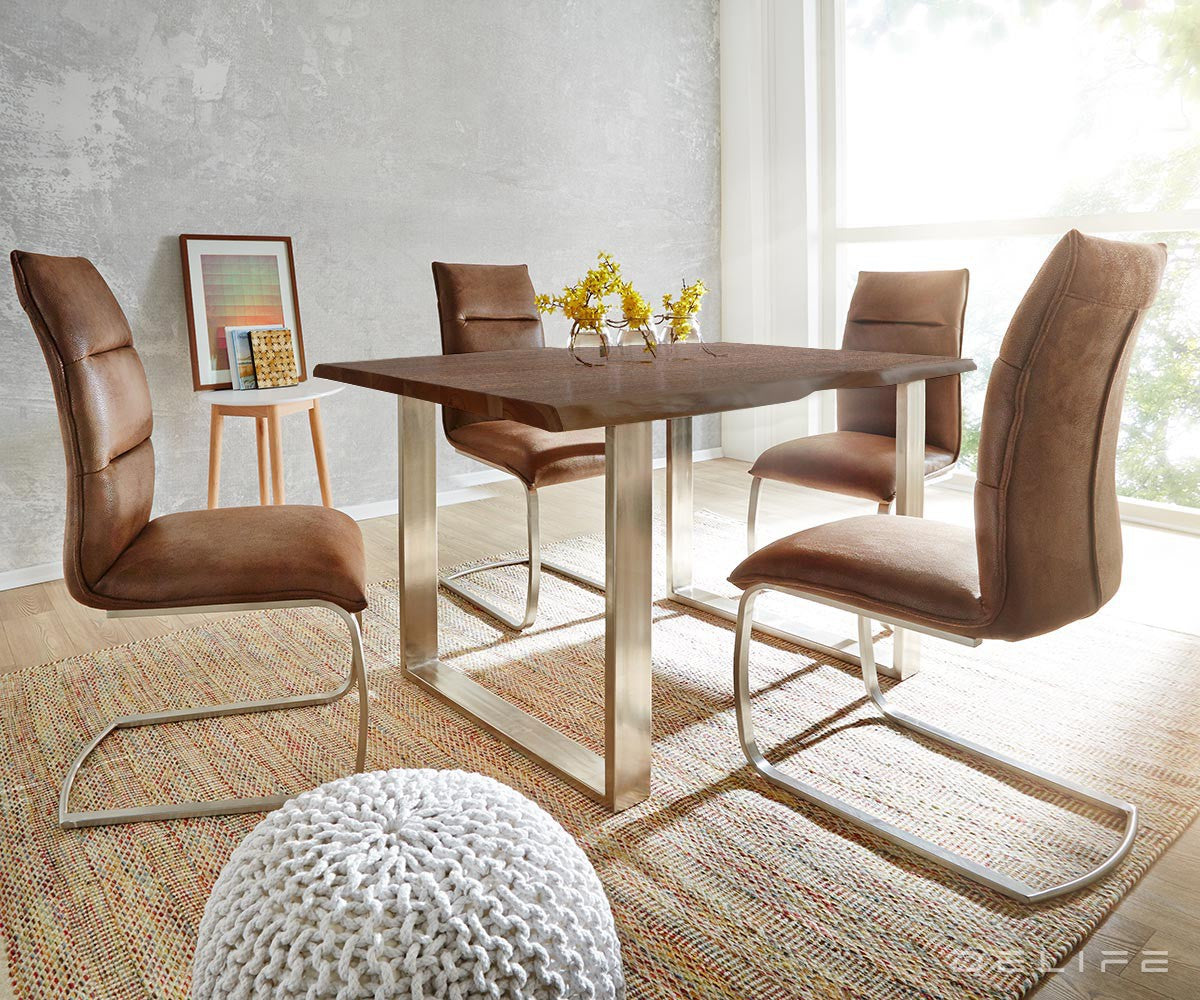 Blagovaonski stol Edge, Materijal: Bagrem, Debljina ploče: 3,5cm