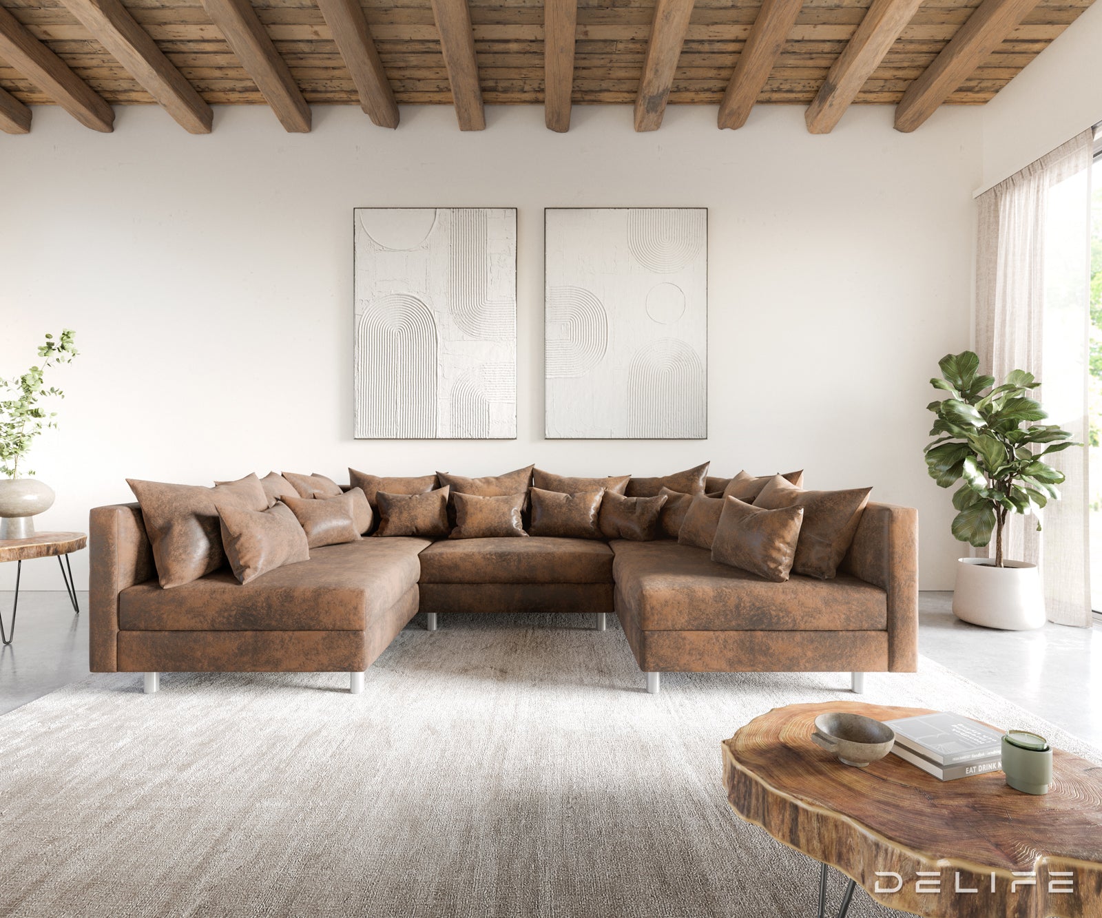 Kutna garnitura Clovis 300x185cm, Materijal: Mikrovelur