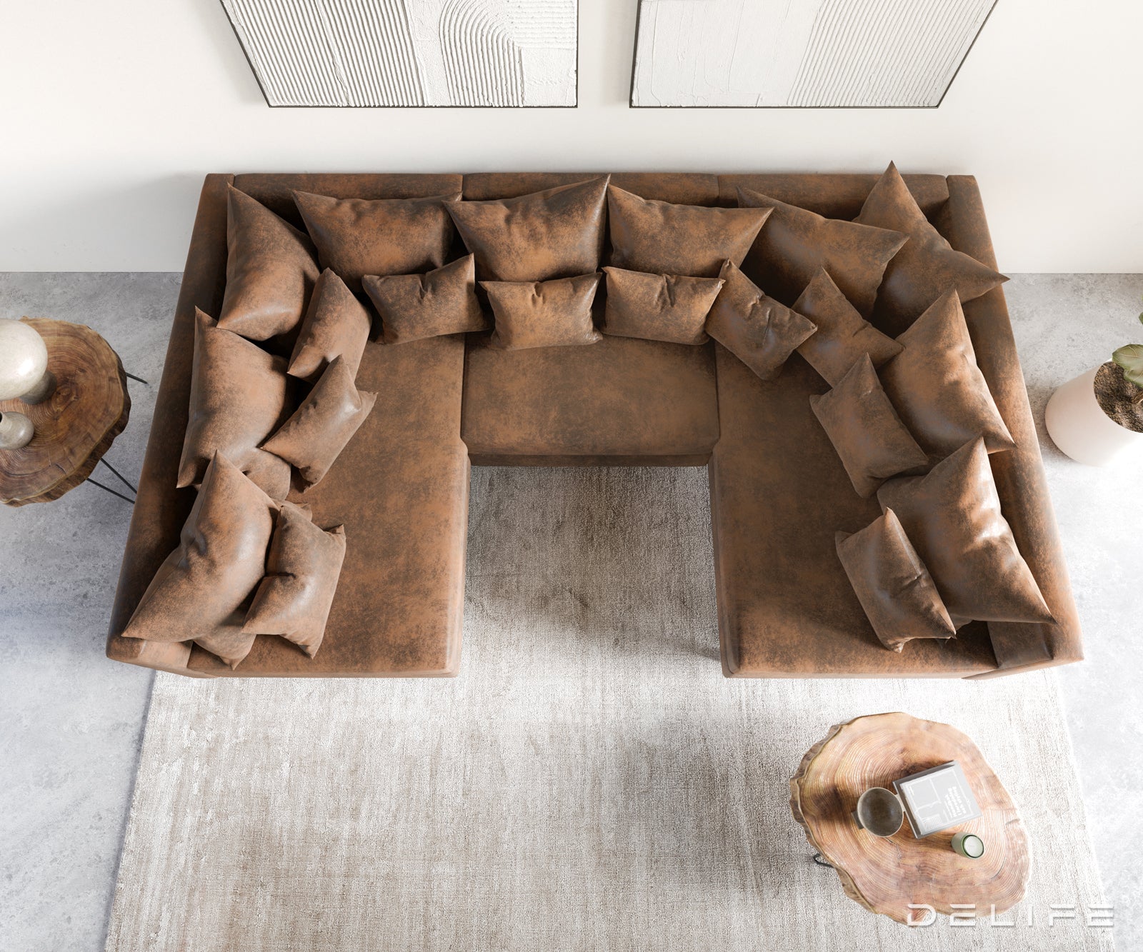 Kutna garnitura Clovis 300x185cm, Materijal: Mikrovelur