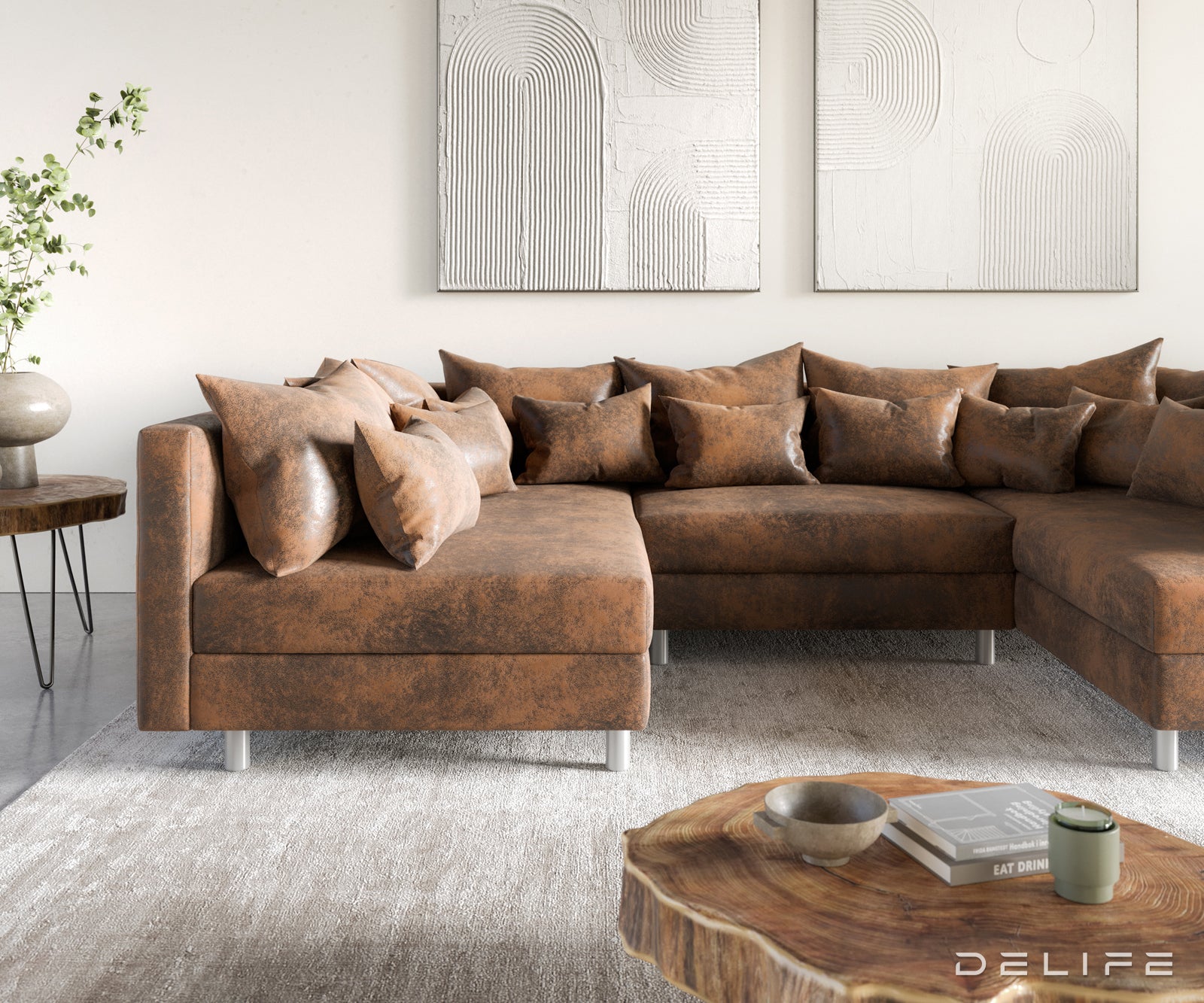 Kutna garnitura Clovis 300x185cm, Materijal: Mikrovelur