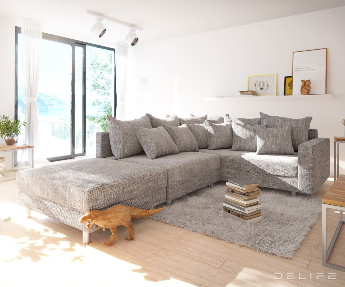 Kutna garnitura Clovis 200x200cm, Materijal: Strukturirana tkanina