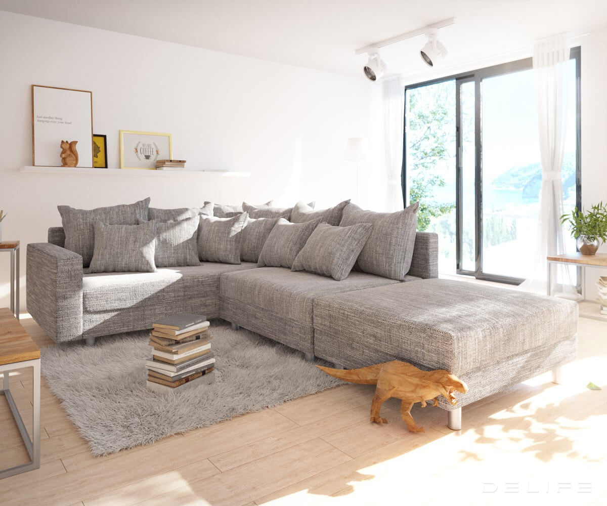 Kutna garnitura Clovis 200x200cm, Materijal: Strukturirana tkanina