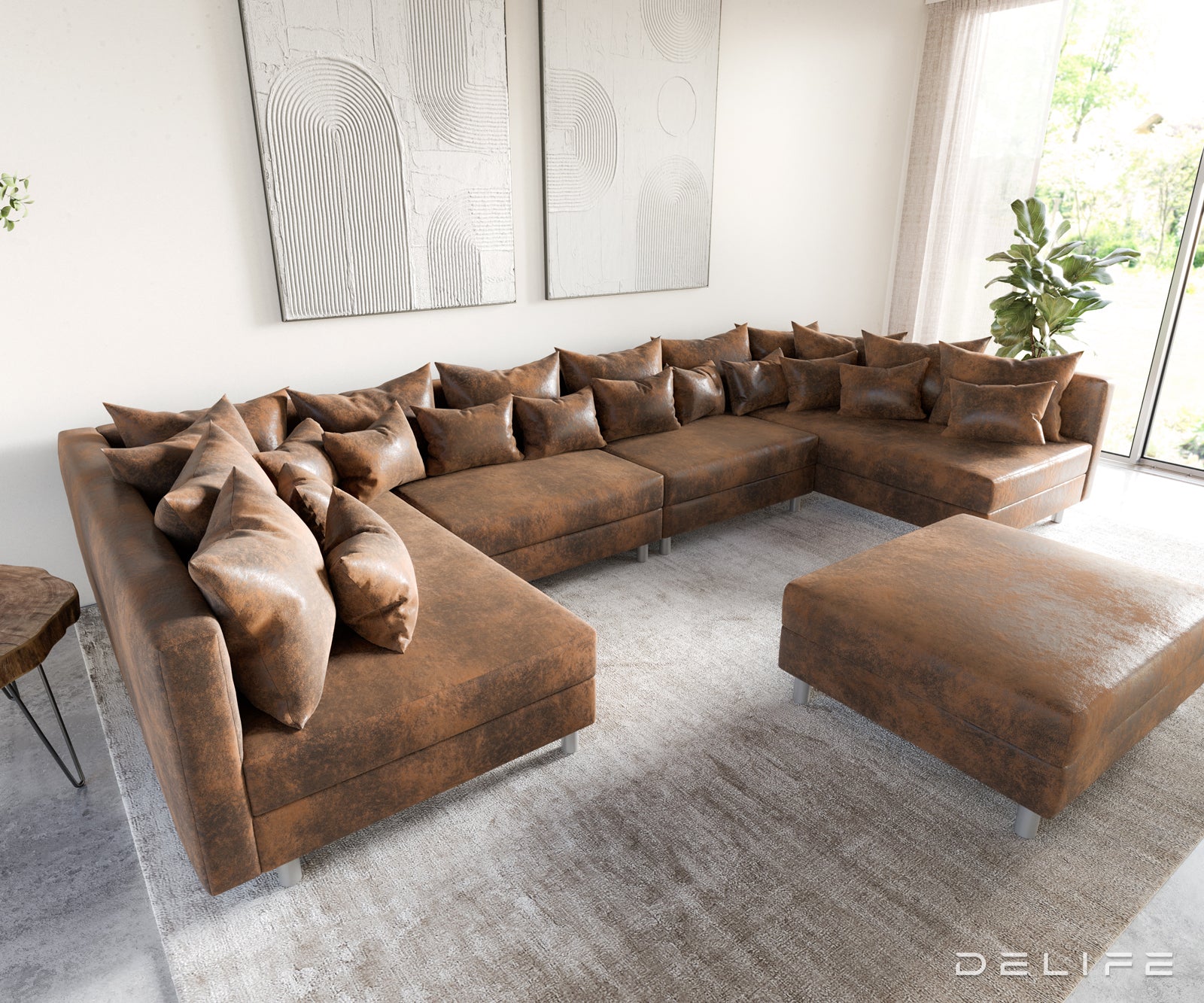 Kutna garnitura Clovis XL 400x185cm, Materijal: Mikrovelur