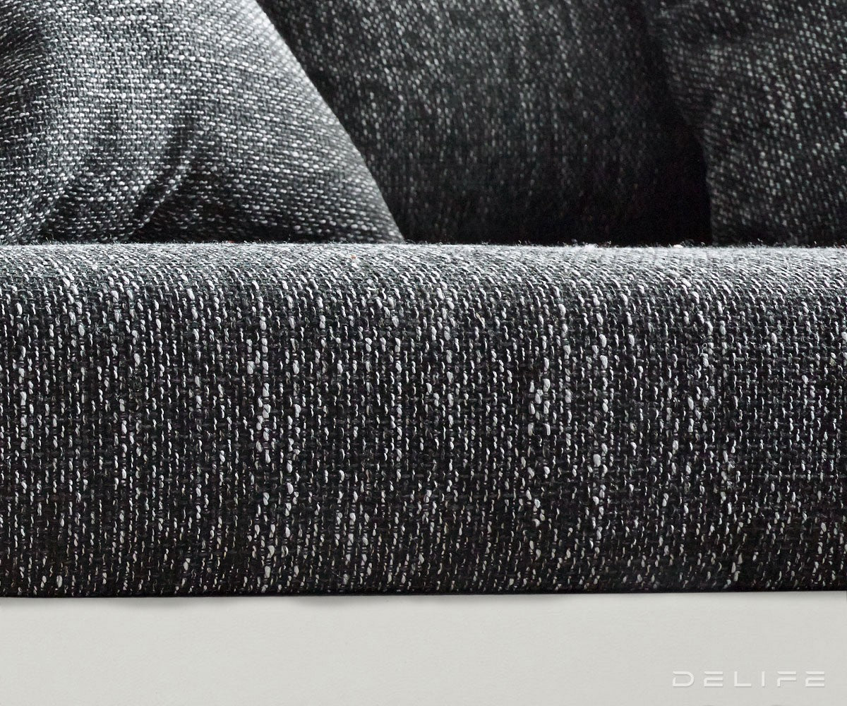 Kutna garnitura XXL Clovis 400x375cm, Materijal: Strukturirana tkanina/Umjetna koža