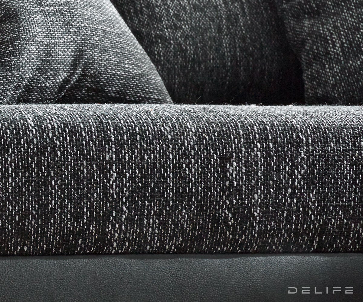 Kutna garnitura XXL Clovis 400x375cm, Materijal: Strukturirana tkanina/Umjetna koža