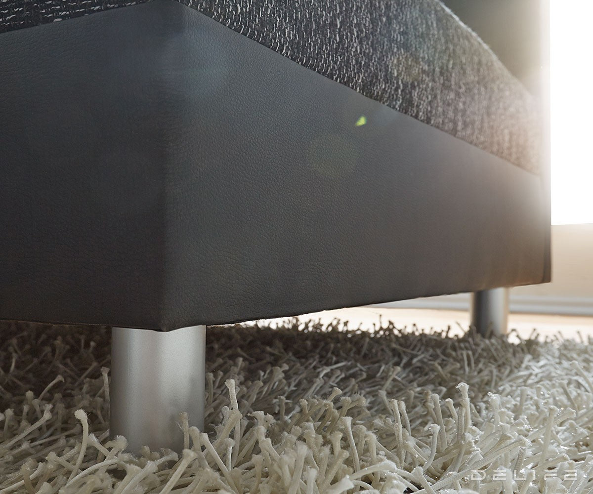 Kutna garnitura XXL Clovis 400x375cm, Materijal: Strukturirana tkanina/Umjetna koža