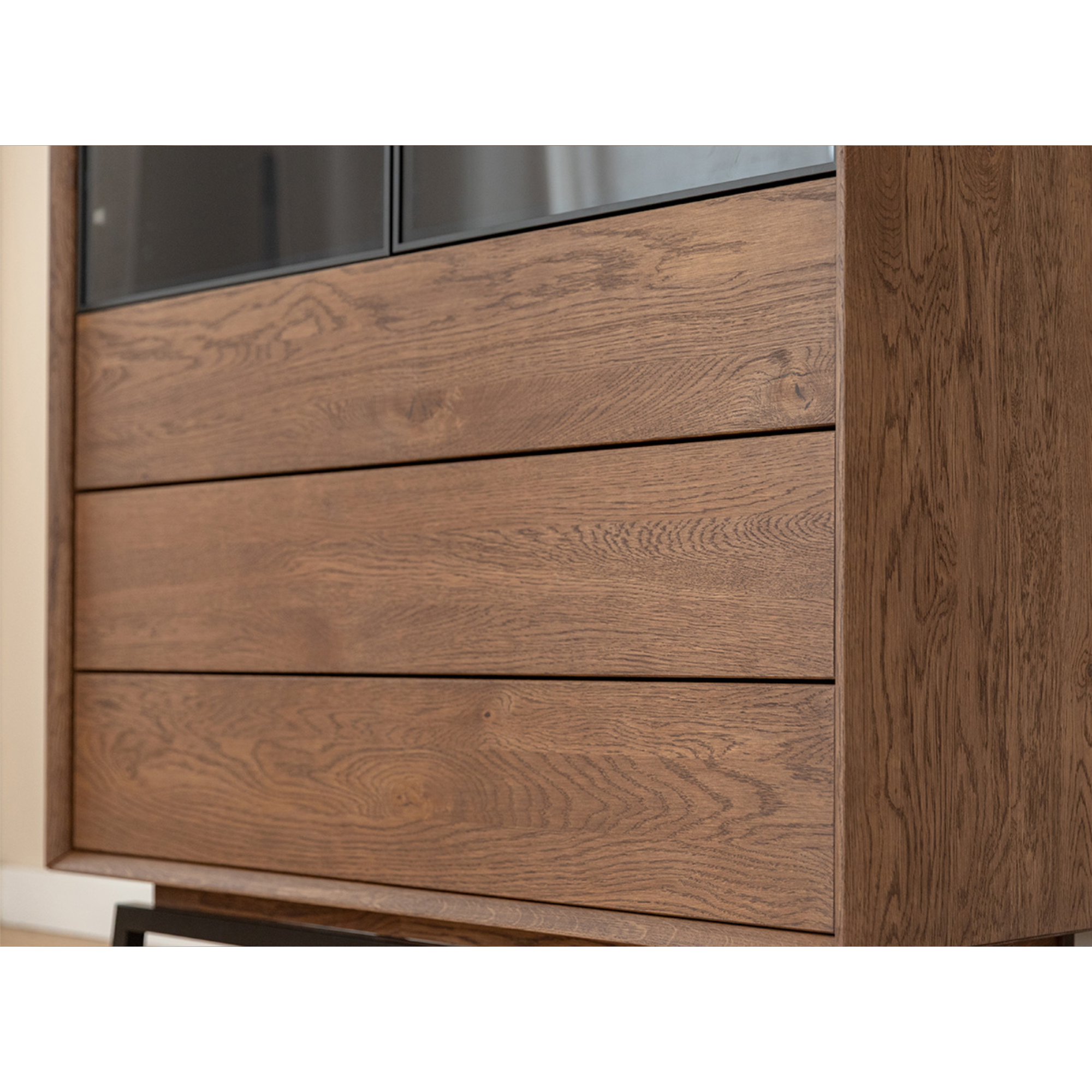 Vitrina Modern Loft 45x200cm, Materijal: Masivno Drvo Hrast