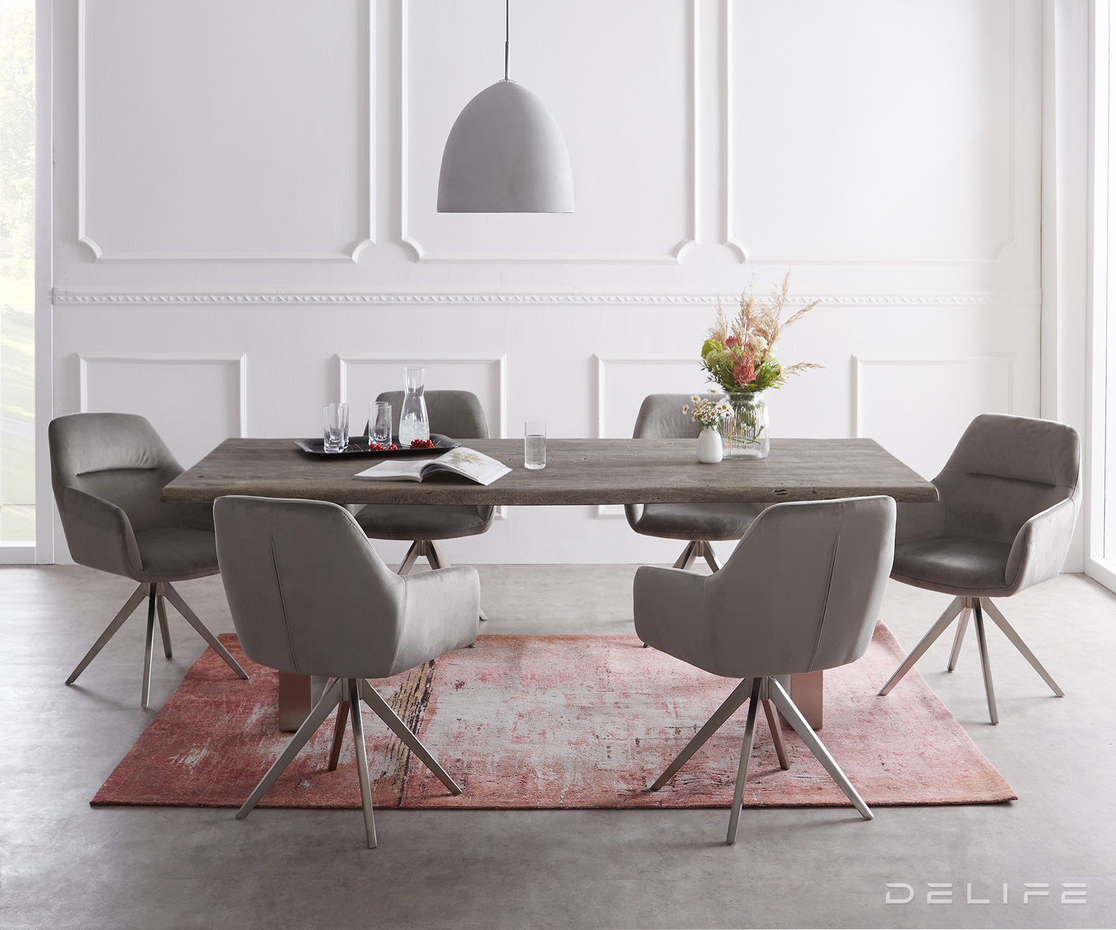 Blagovaonski stol Edge, Materijal: Bagrem, Debljina ploče: 3,5cm